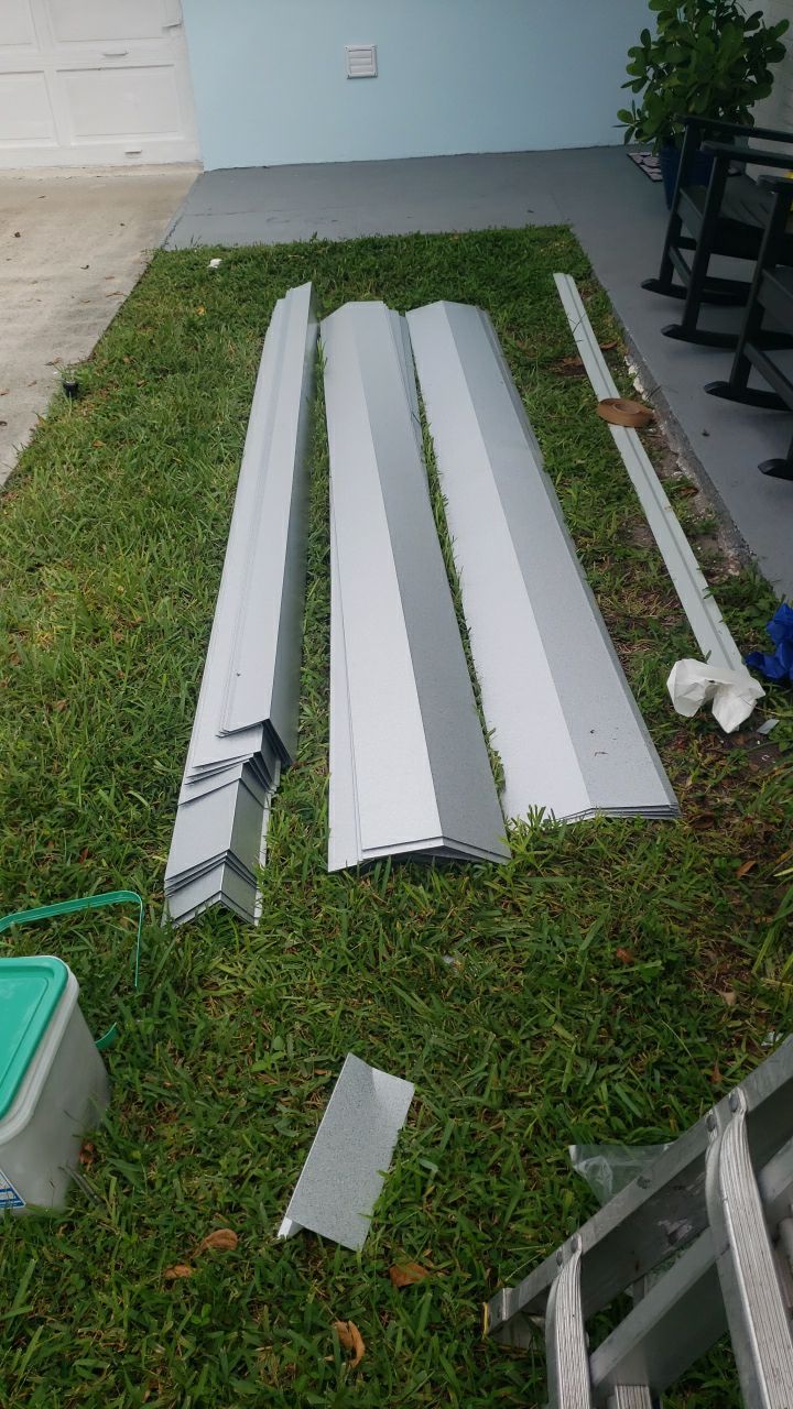 Residential Roofing Installation using 1" Nail strip metal roof by BLUES BROTHERS ROOFING