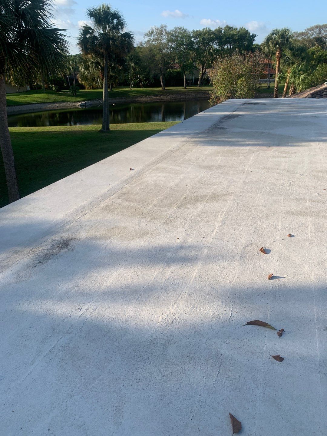 100% Silicone Roof Coating Repair using Tropical #924 Silicone Roof Coating by Morton Roofing, Inc.