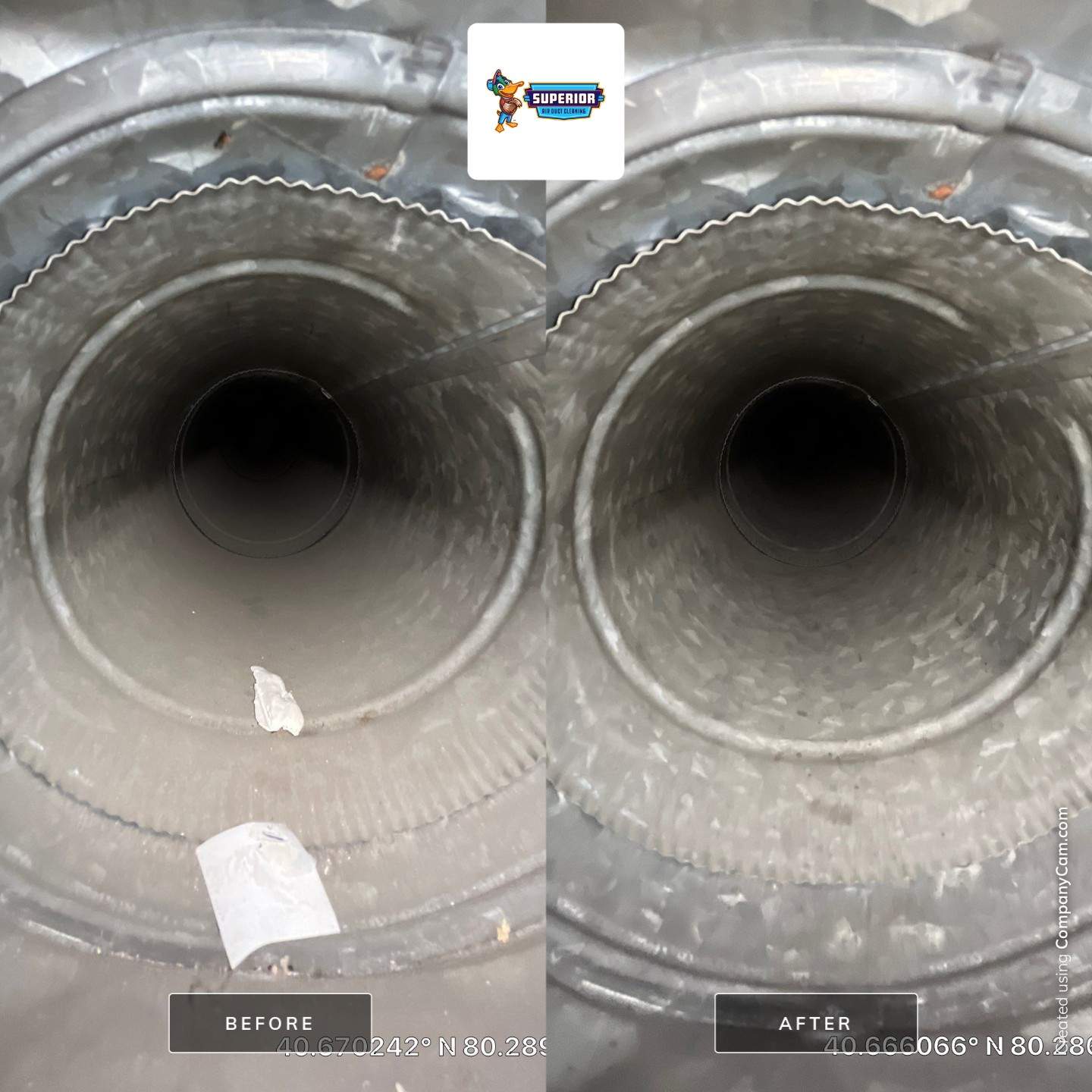 Air Duct Cleaning With a Vacuum Truck in Rochester, PA by Superior Air Duct Cleaning