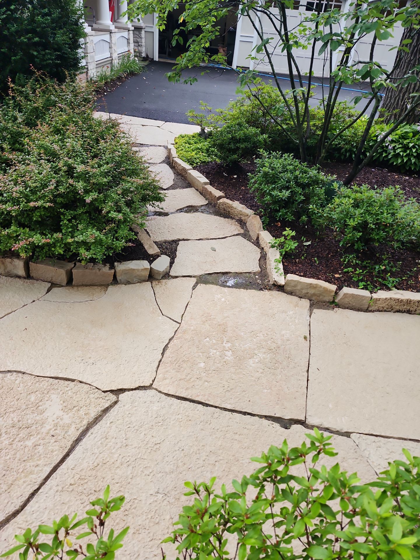 Glenview stone repair, and cleaning by Northern Power Washing LLC.