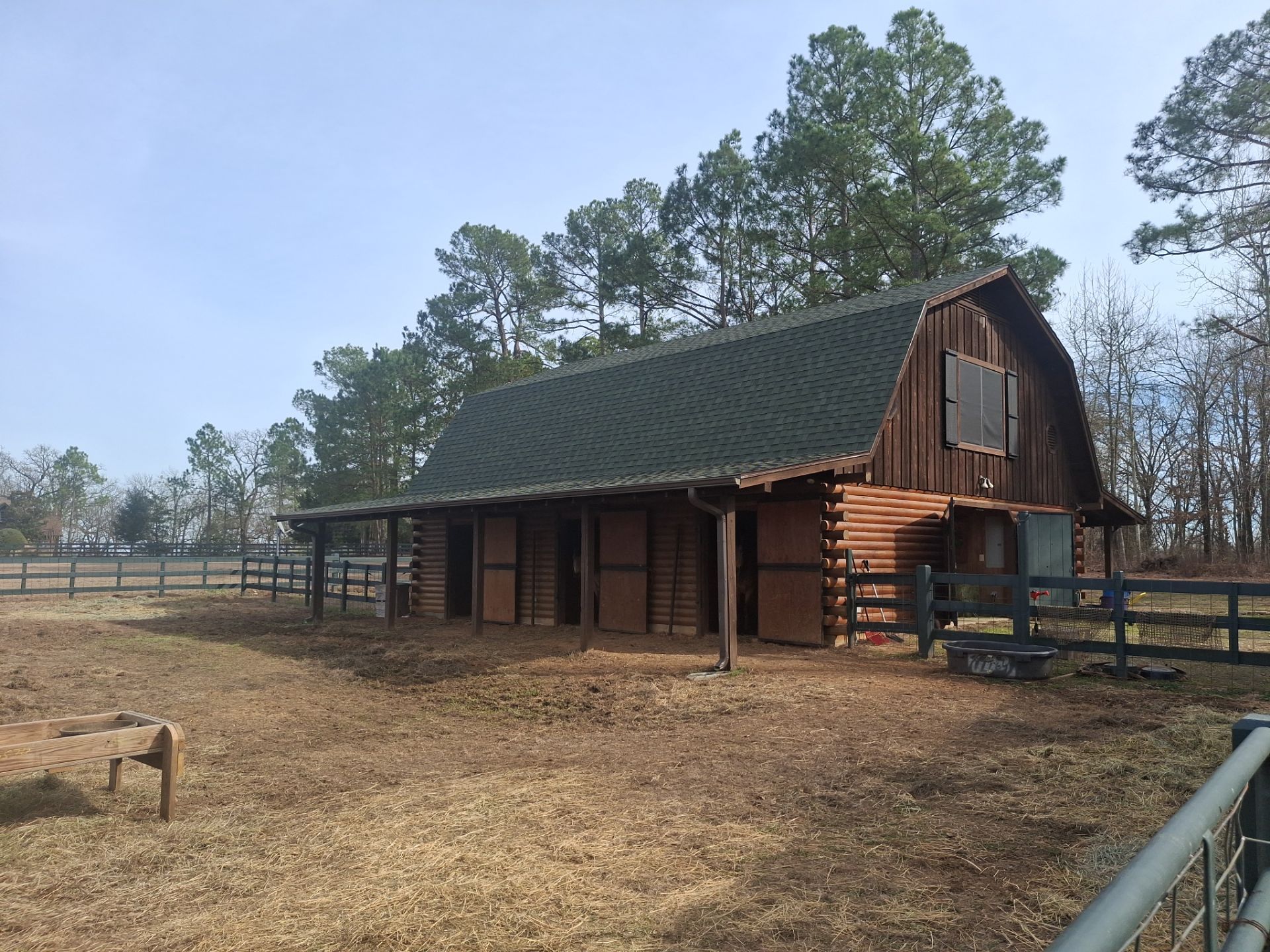 A Complete Exterior Refresh for a Custom Log Home & Property in Alba, Texas by Quality Coats Painting