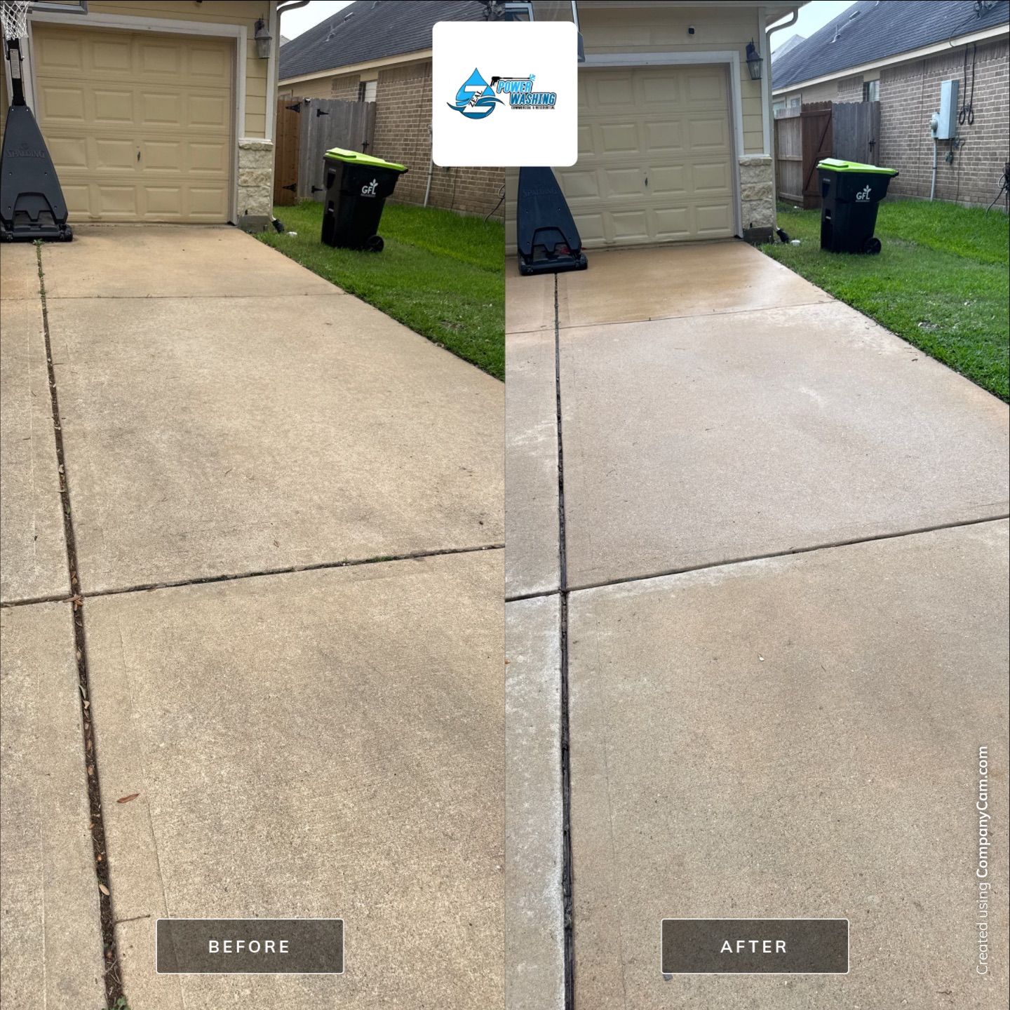 Complete Exterior House Wash and Concrete Cleaning in Fresno by Zeal Power Washing