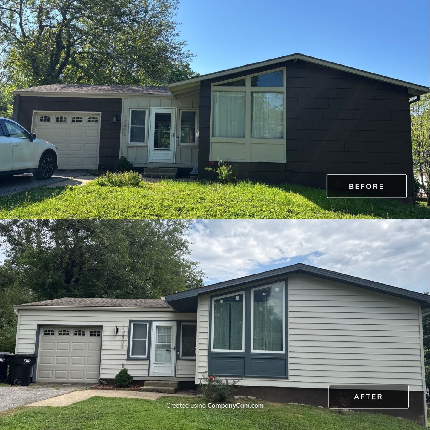 Complete Exterior Transformation With Craneboard Siding and Heartland Windows by EEC Windows, Siding & Roofing