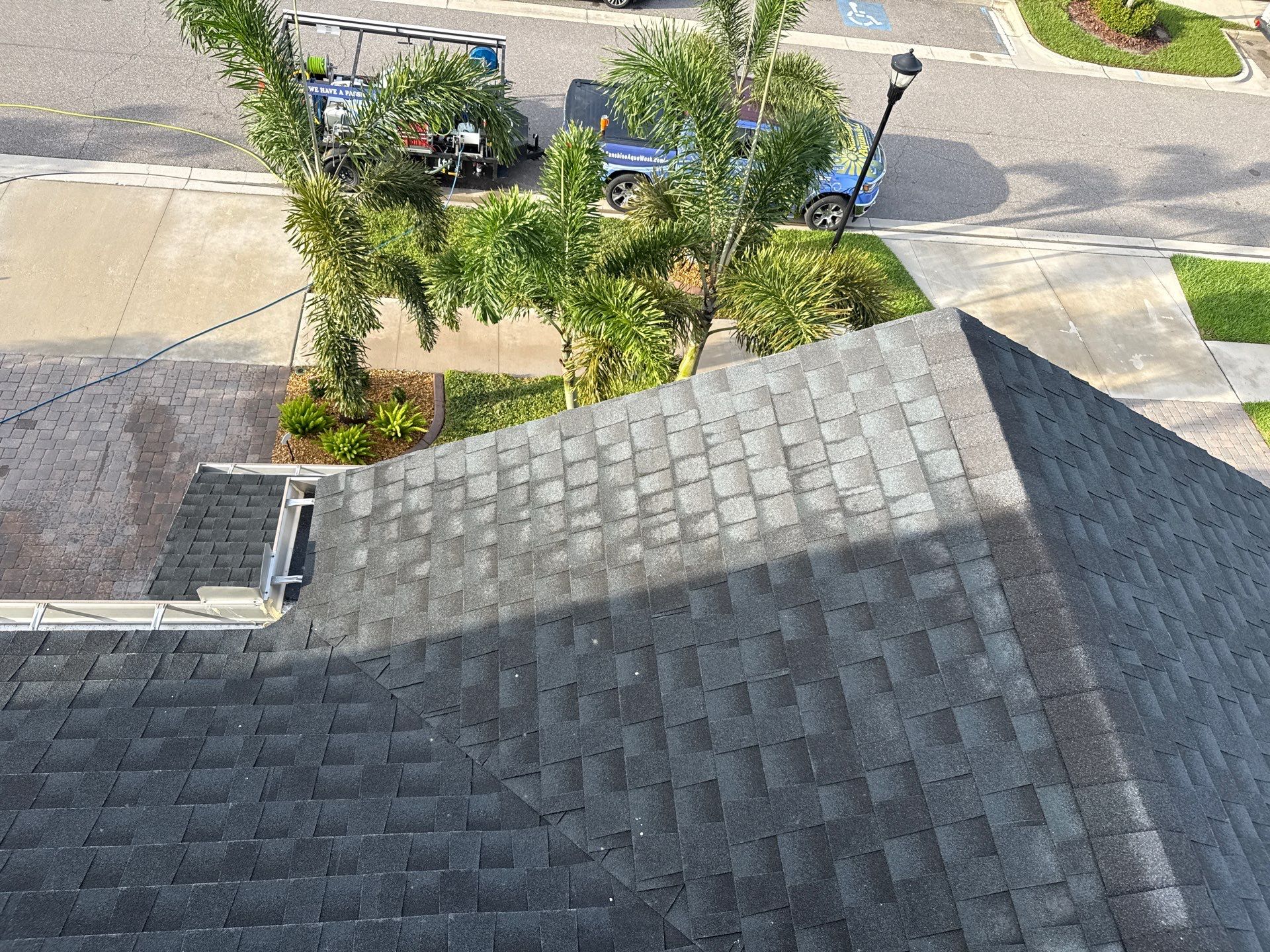2-Story Asphalt Shingle Roof Cleaning & House Wash – Cypress Mill, Sun City Center, FL by Sunshine AquaWash