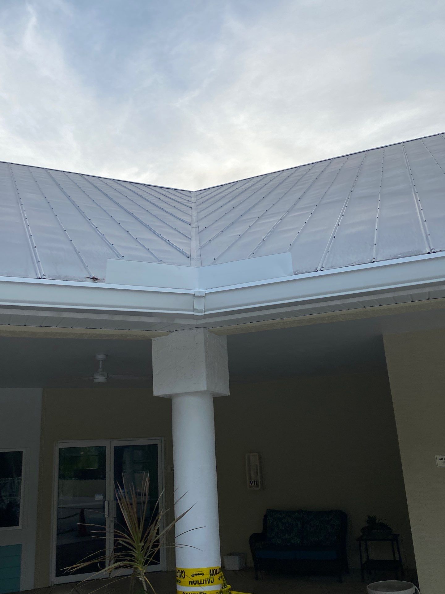 White K-Style Gutters in Fort Myers FL by Gutter Professors