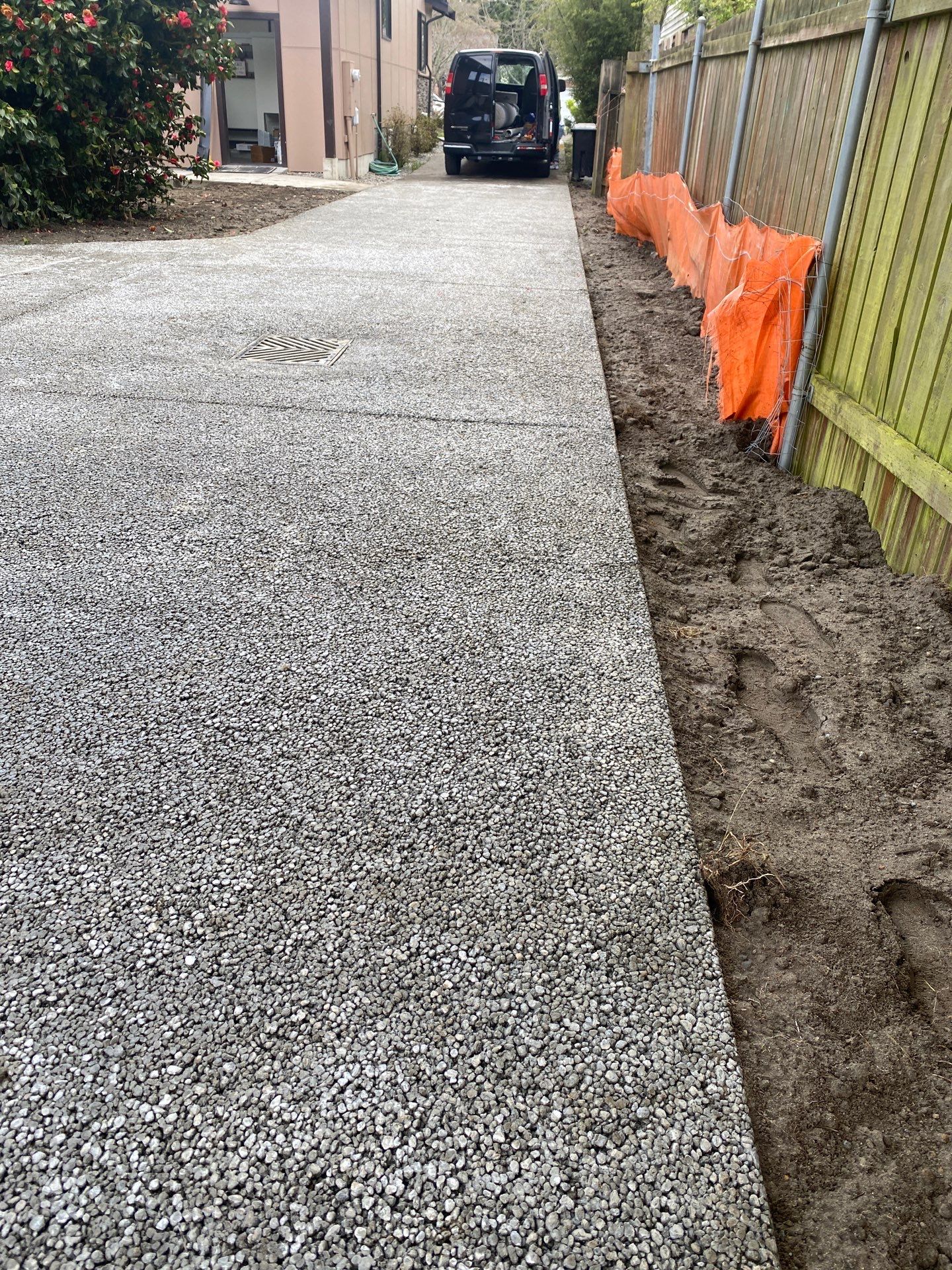 Ron | Pervious Concrete Driveway  by Jireh Asphalt & Concrete Inc 