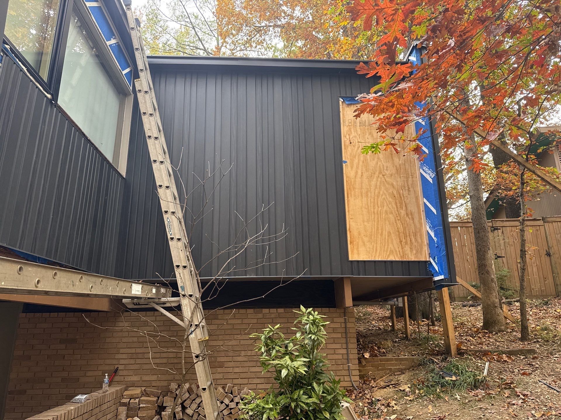 Modern Metal Siding and Deck Railing Renovation in Memphis by Revival Roofing Services