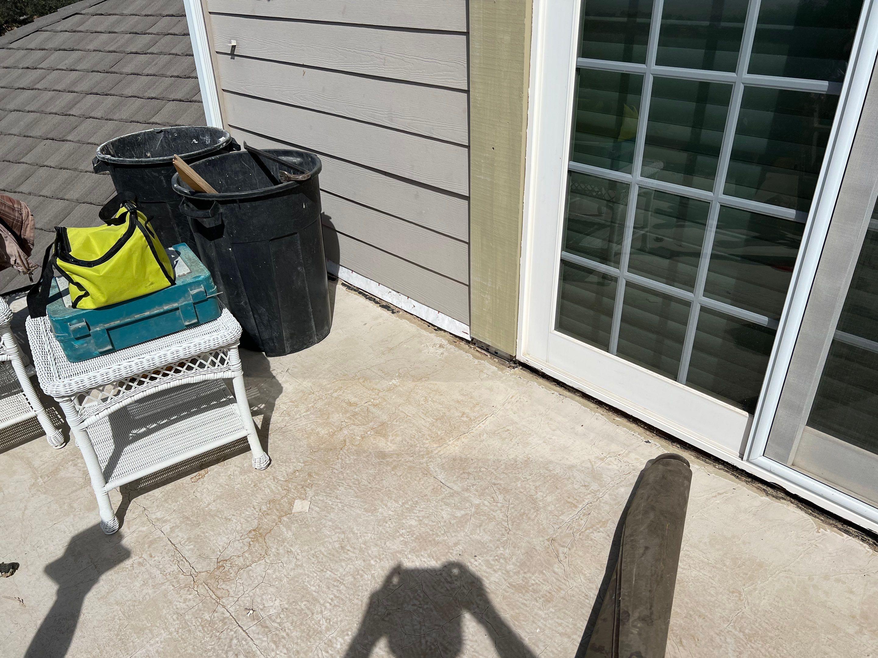 Sealant system over walk deck over house using Rubber coat and coatings by Straight Edge Roofing Inc