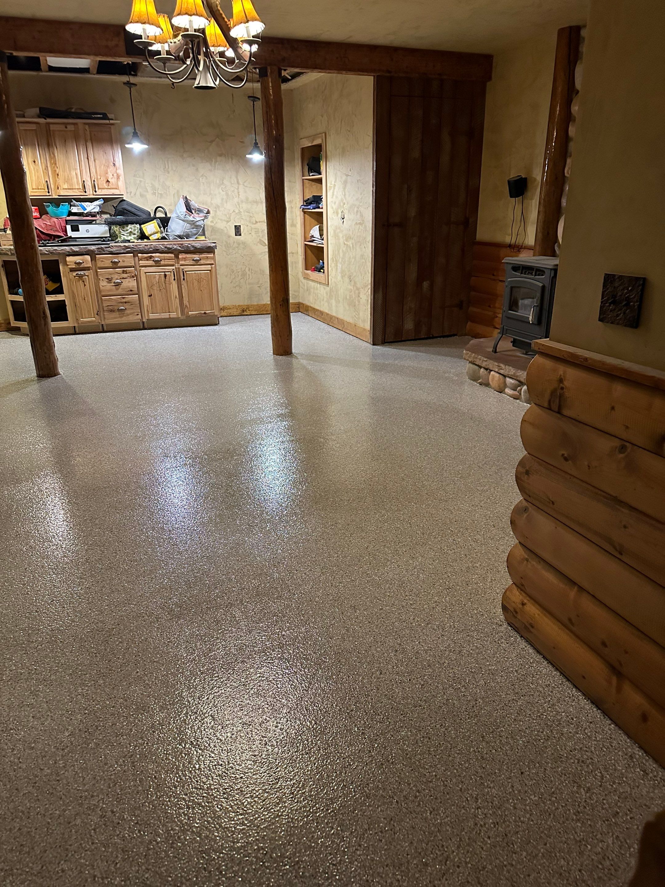 Basement Transformation using Mt Everest by Croc Coatings, LLC