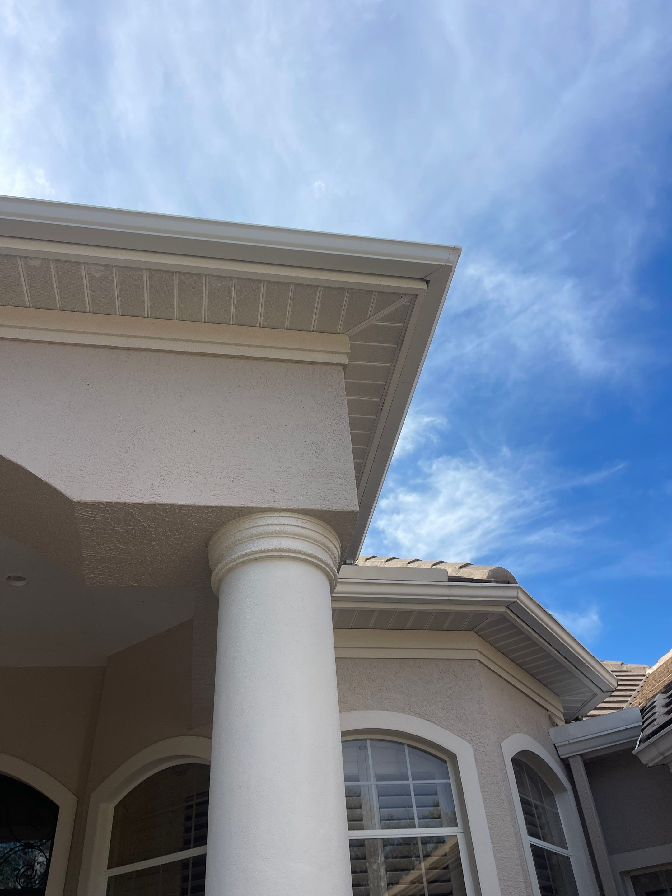 White Seamless Gutters for Florida's cities  by Gutter Professors