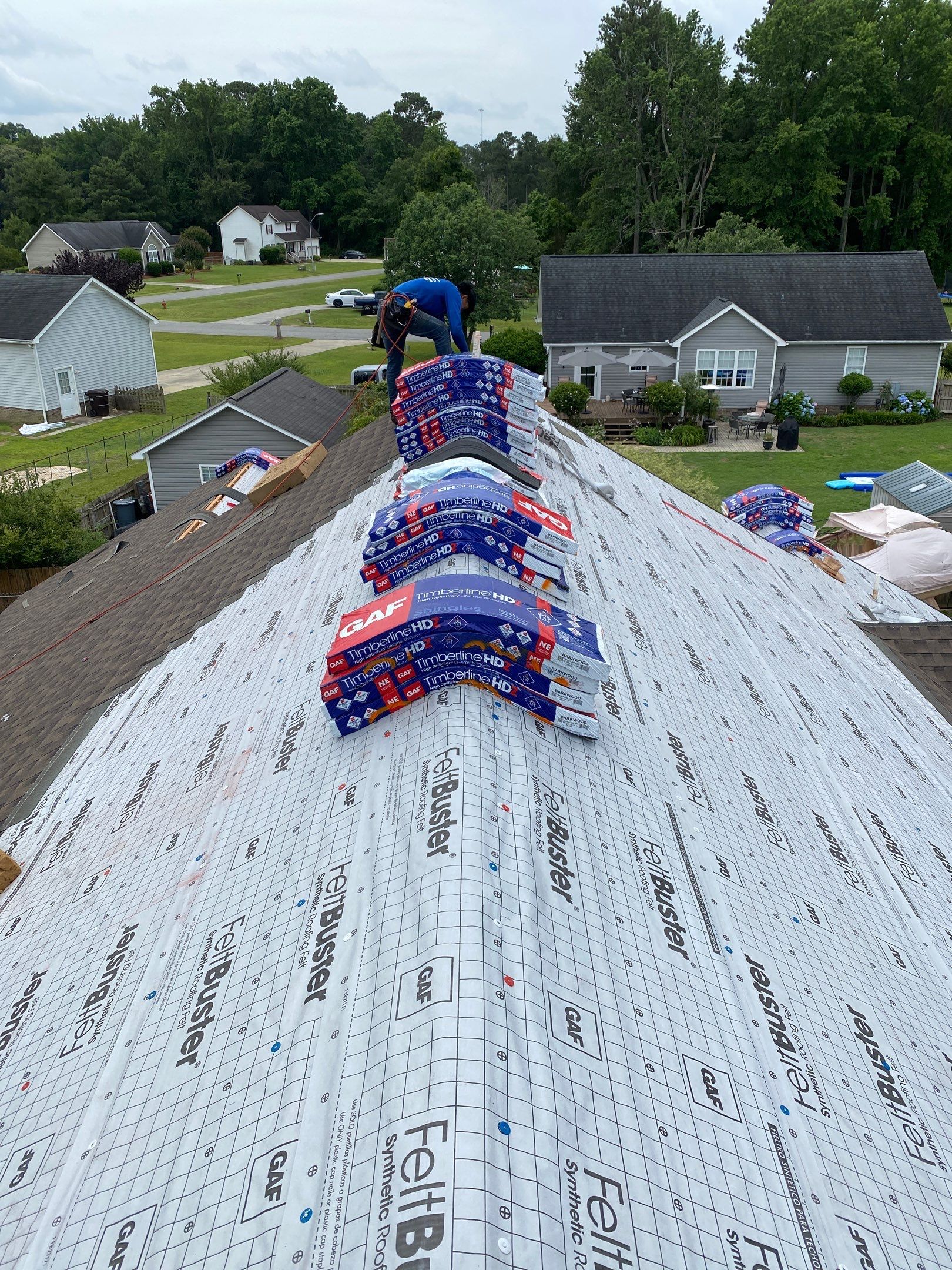 Roof Replacement - GAF Timberline HDZ Barkwood  by Pro Performance Roofing