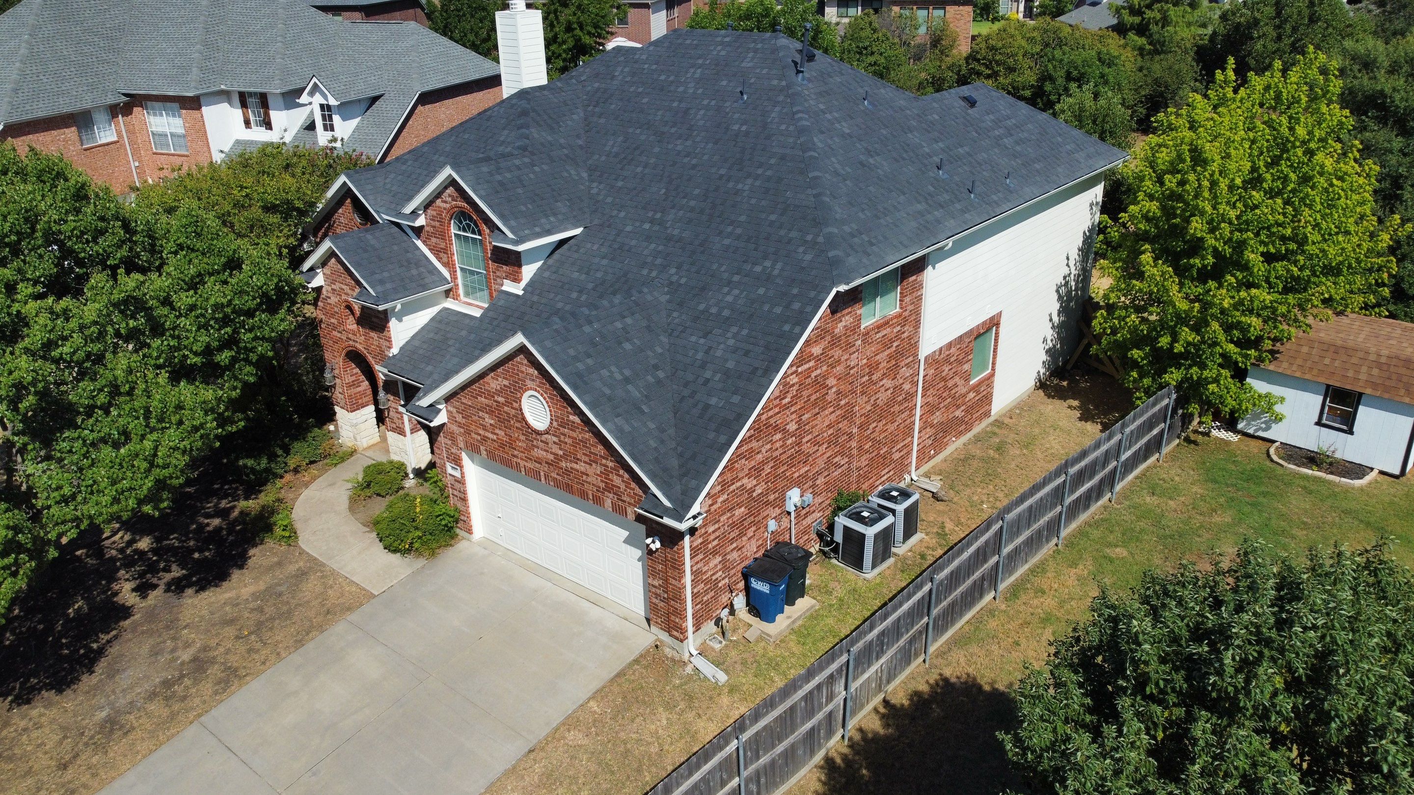 Final Roof Drone Shots by First Out Roofing 