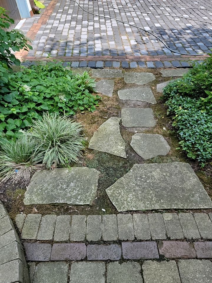 Glencoe, IL brick paver clean sand seal, repair, and reseal by Northern Power Washing LLC.