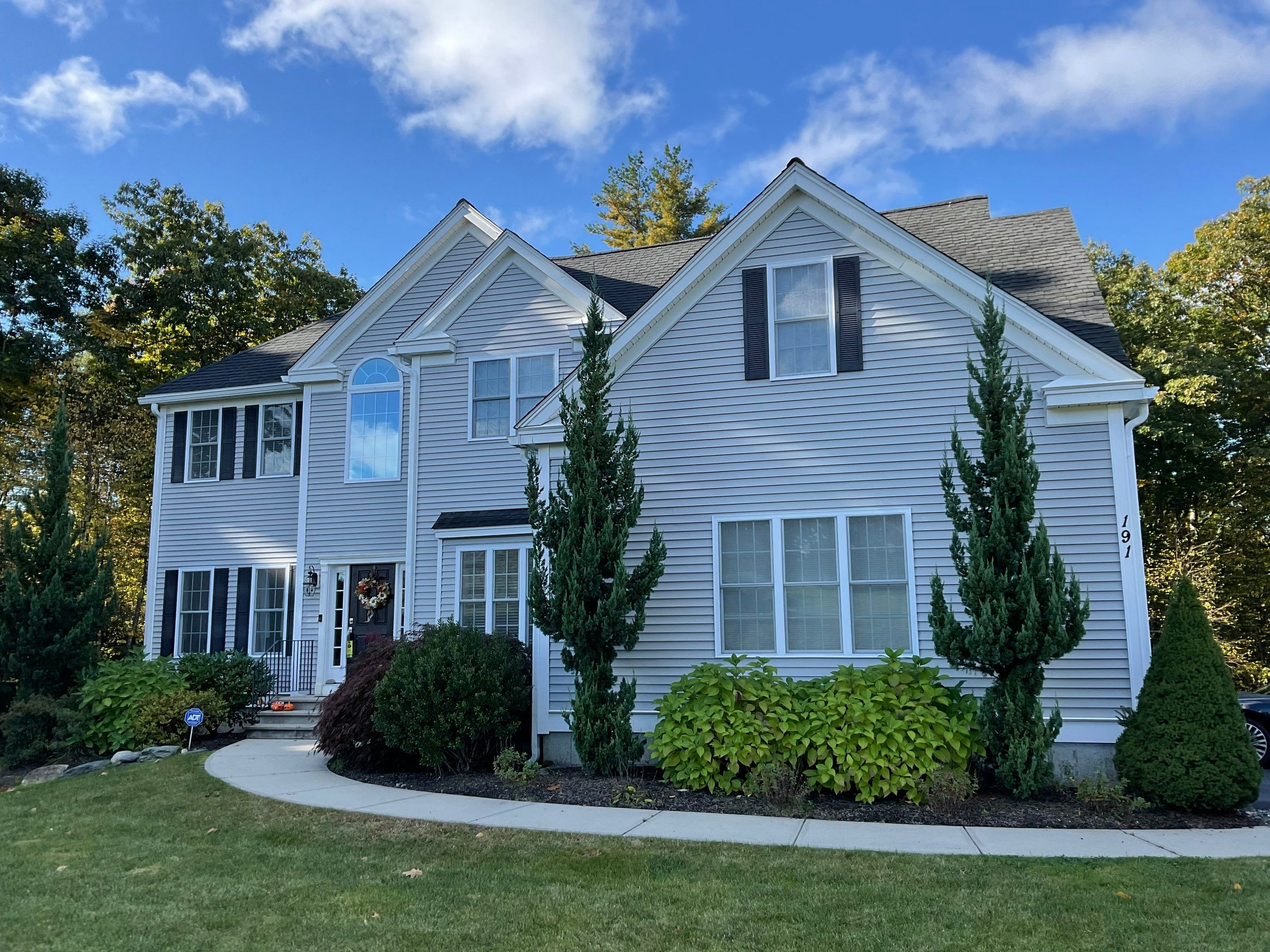 the service being done is cleaning the exterior siding of the house and possibly the windows to enhance curb appeal