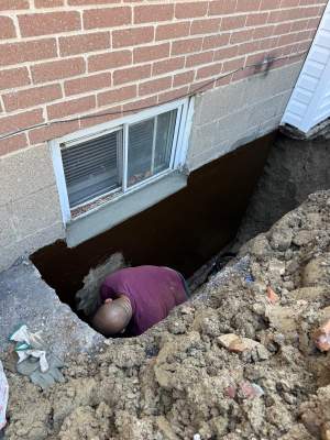 Exterior Foundation Waterproofing and Window Well Repair in Toronto