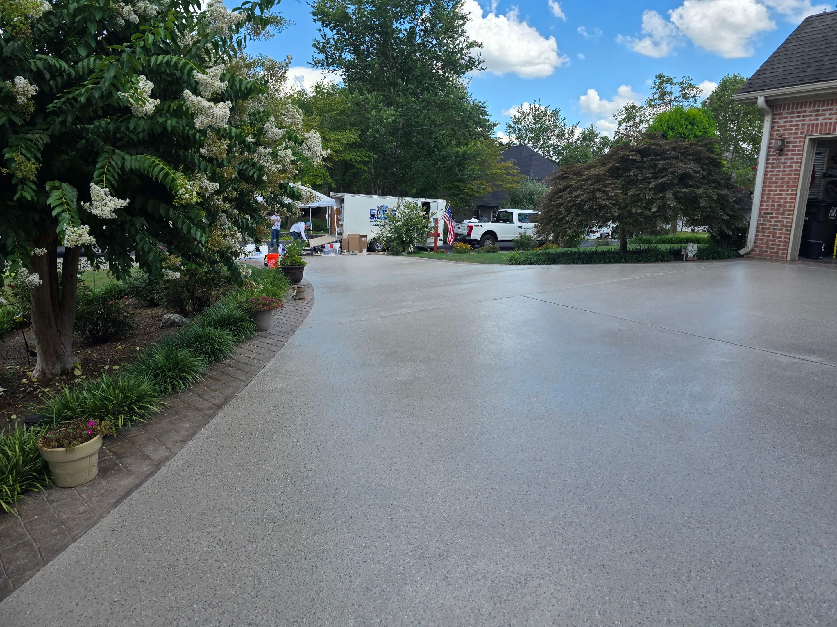 Driveway using Armadillo by Elite Floor Solutions