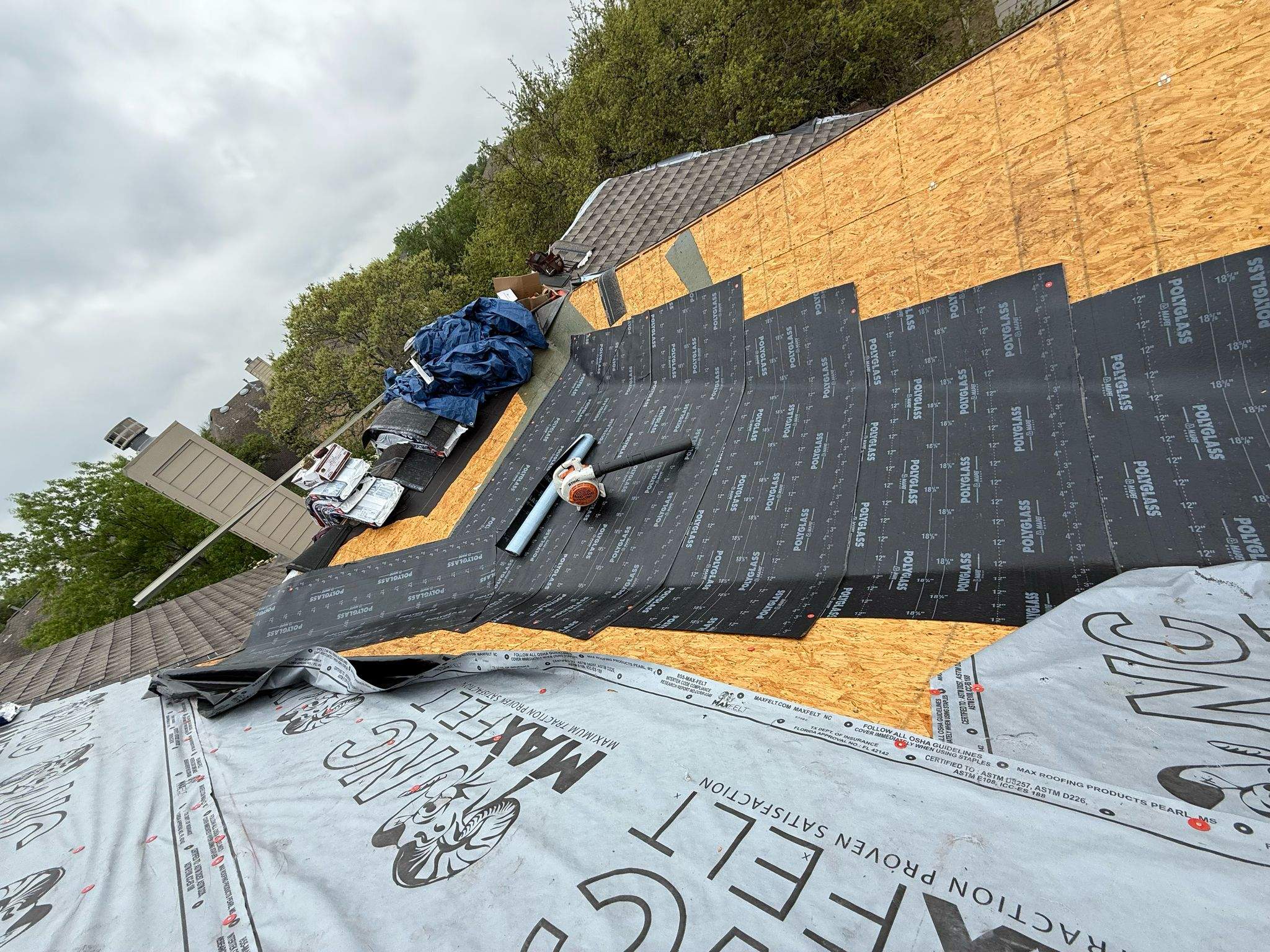 Residential Roofing Installation using GAF HDZ Timberline by Oakwood Roofing and Construction, LLC