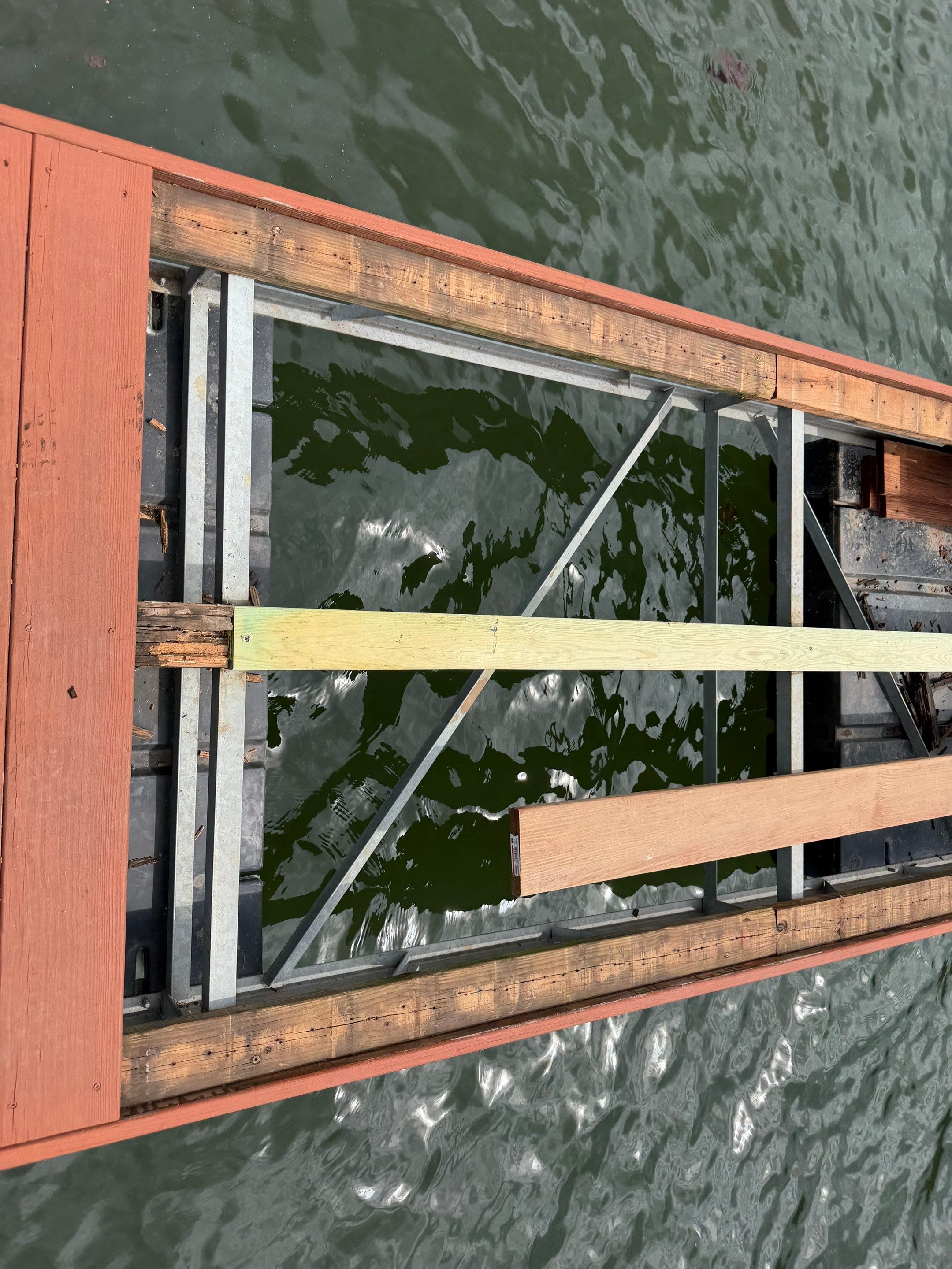 Floating Boat Dock Board Replacement and Staining in New Florence by Acute Roofing And Exteriors