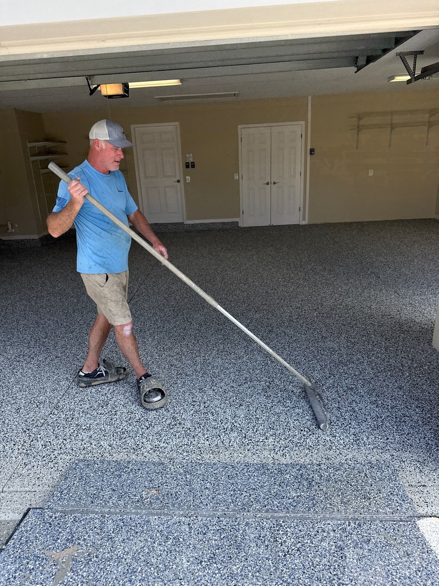 Garage in Domino by Innovative Concrete Coatings 