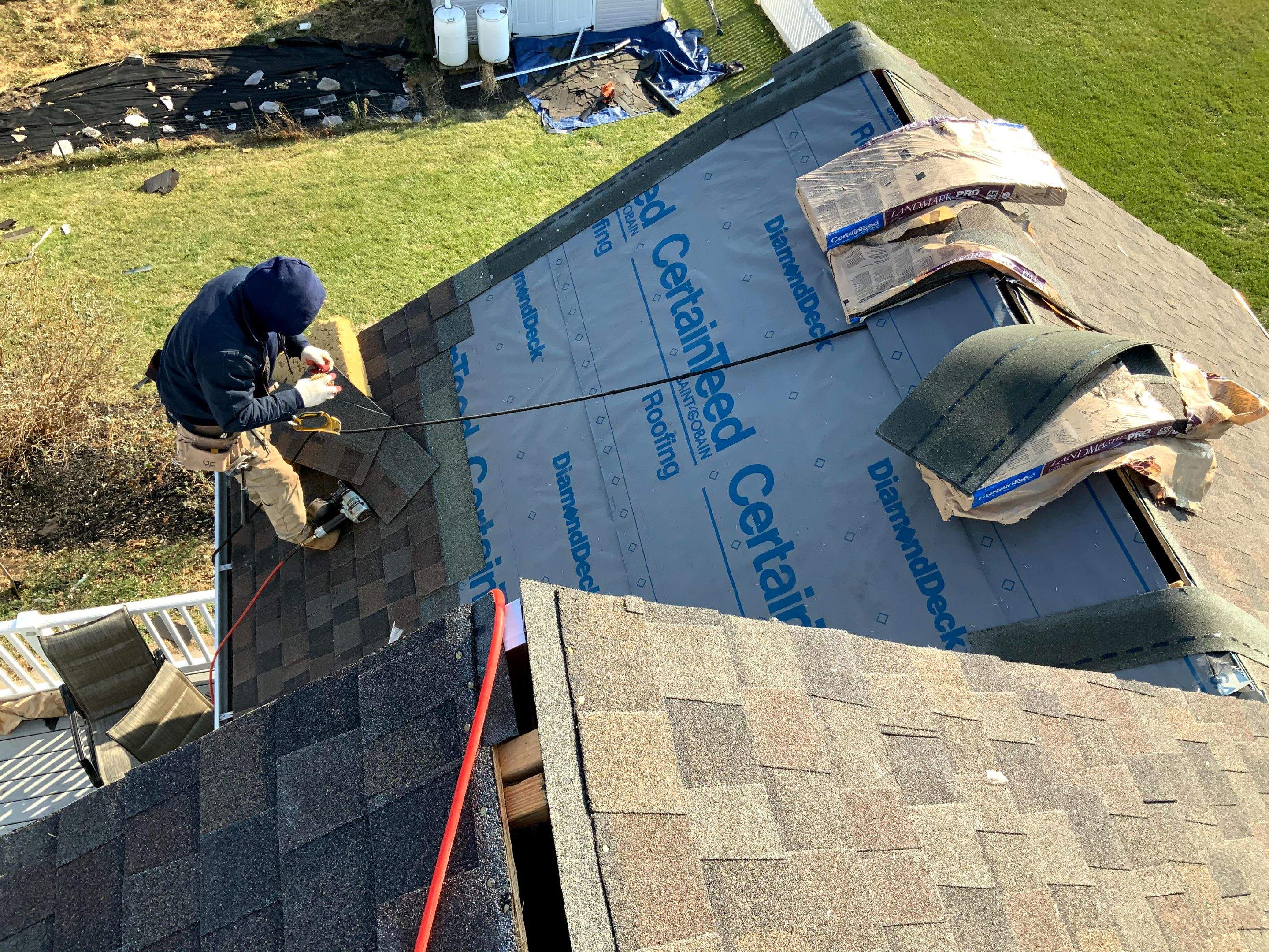 Residential Roofing Installation using CertainTeed Shingles by Alpha Design Services