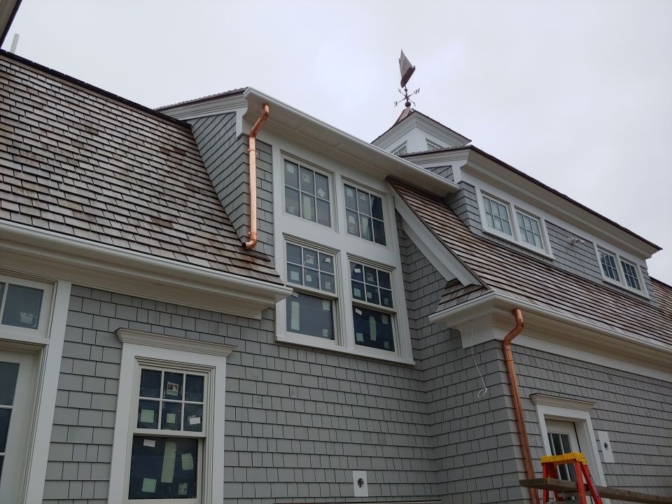 Gutter Installation using 4x6 Fiberglass Gutter in Chatham, MA by Gutter Pro Enterprises