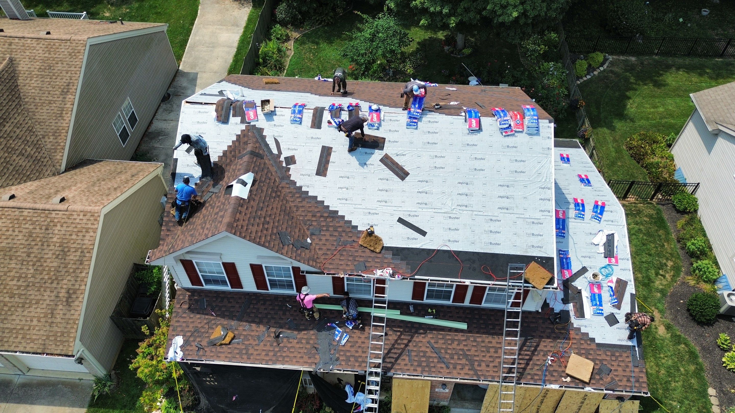 Residential Roofing Installation using Timberline HDZ Shingles - Hickory by RoofX 