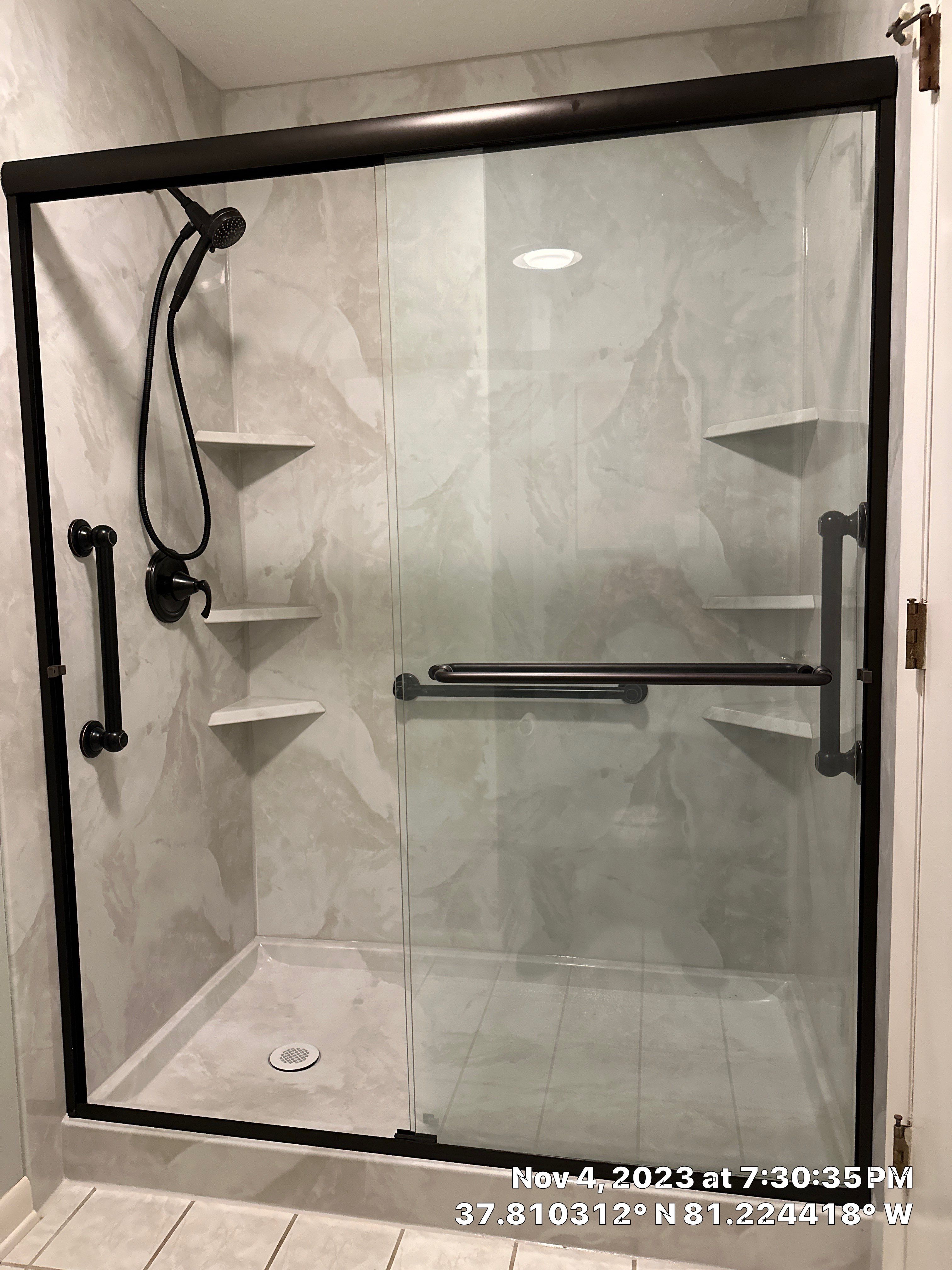 Tub to Shower Conversion using BCI Acrylic Shower System by Secure Construction Company Inc