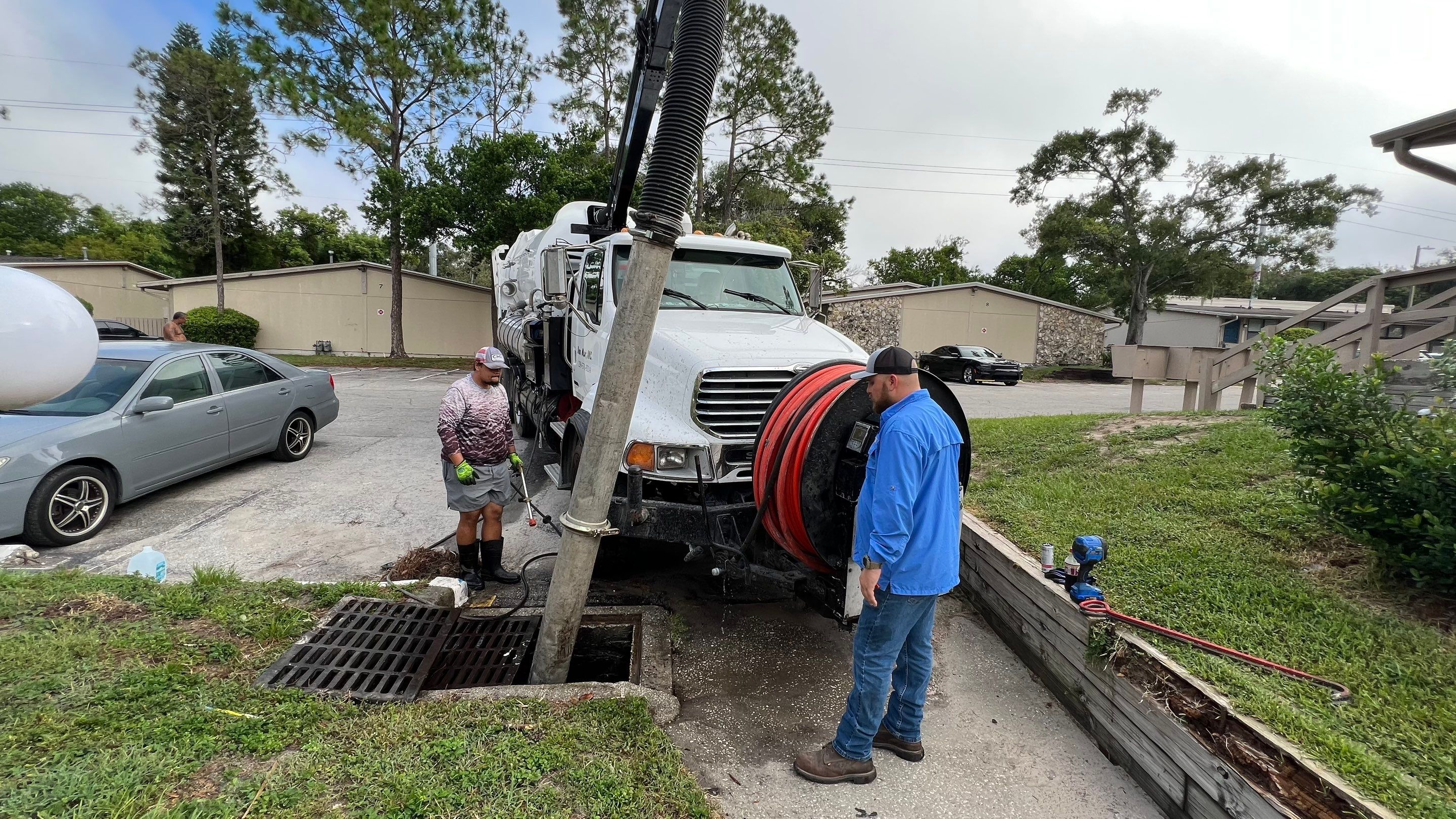 Apartment Complex Storm Water System Cleaning and Maintenance by APS Power & Water