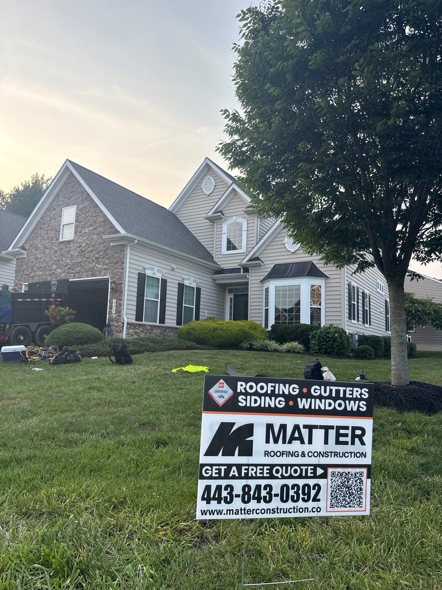 Residential Roofing Installation using GAF Timberline HDZ by Matter Construction, LLC
