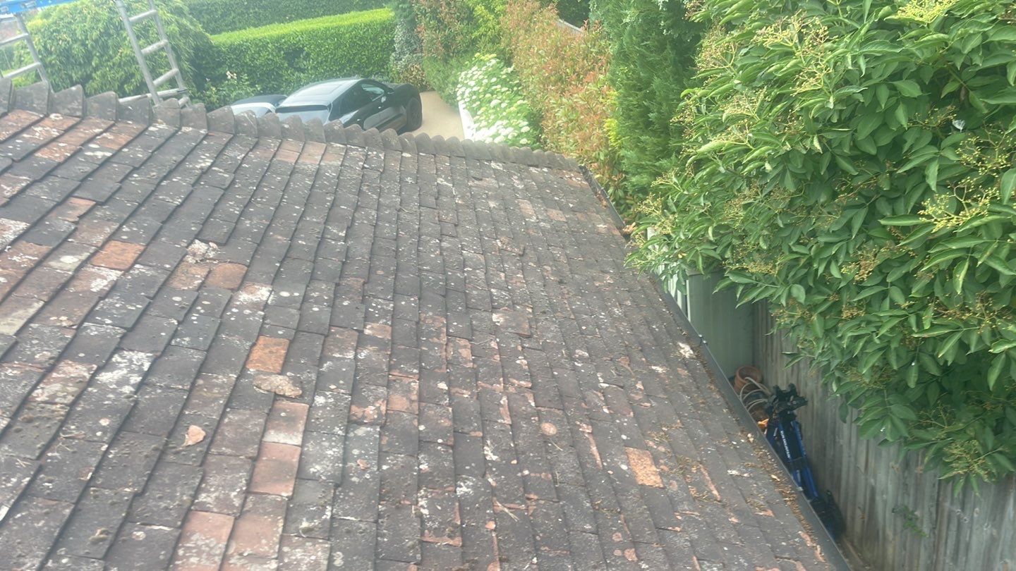 Roof Clean - Biocide Treatment using Honda 15lpm Low Pressure Washing Machine by Ges Exterior Cleaning ltd