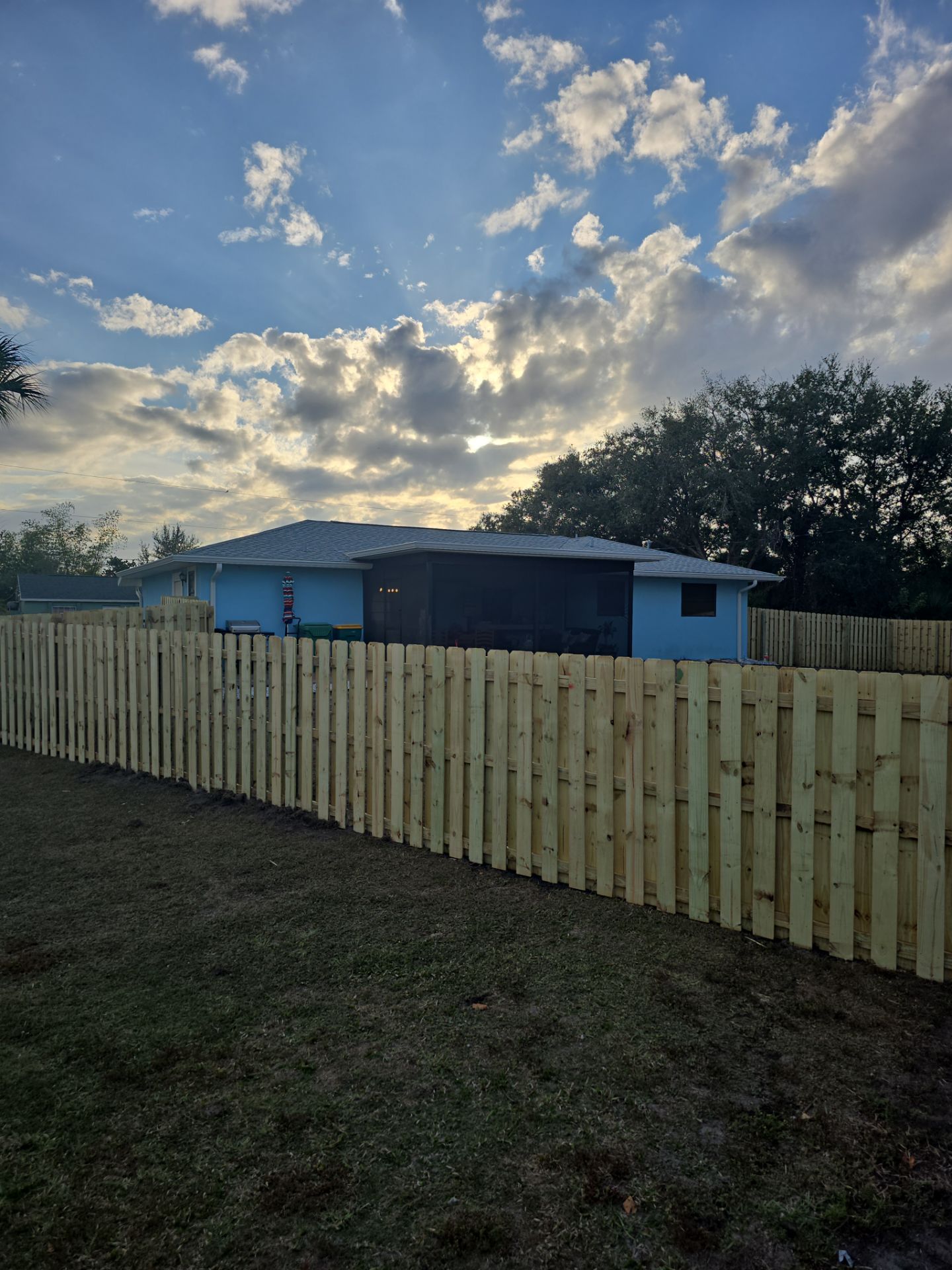 Shadowbox Wood Fence in Englewood by True Fence LLC