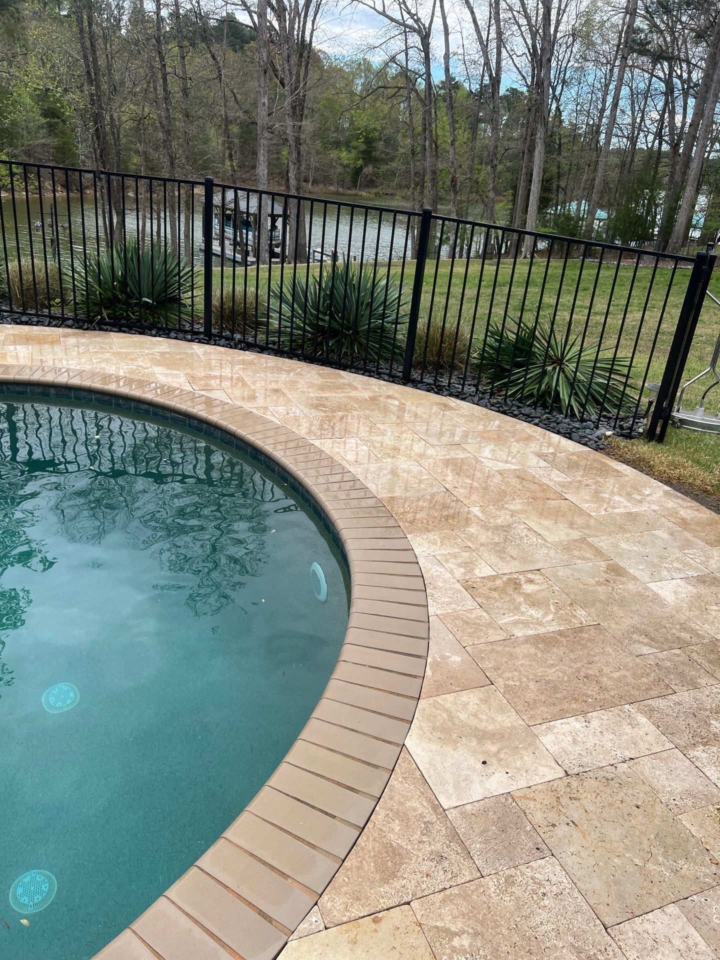 travertine  using Concrete Sealant by DuraSeal