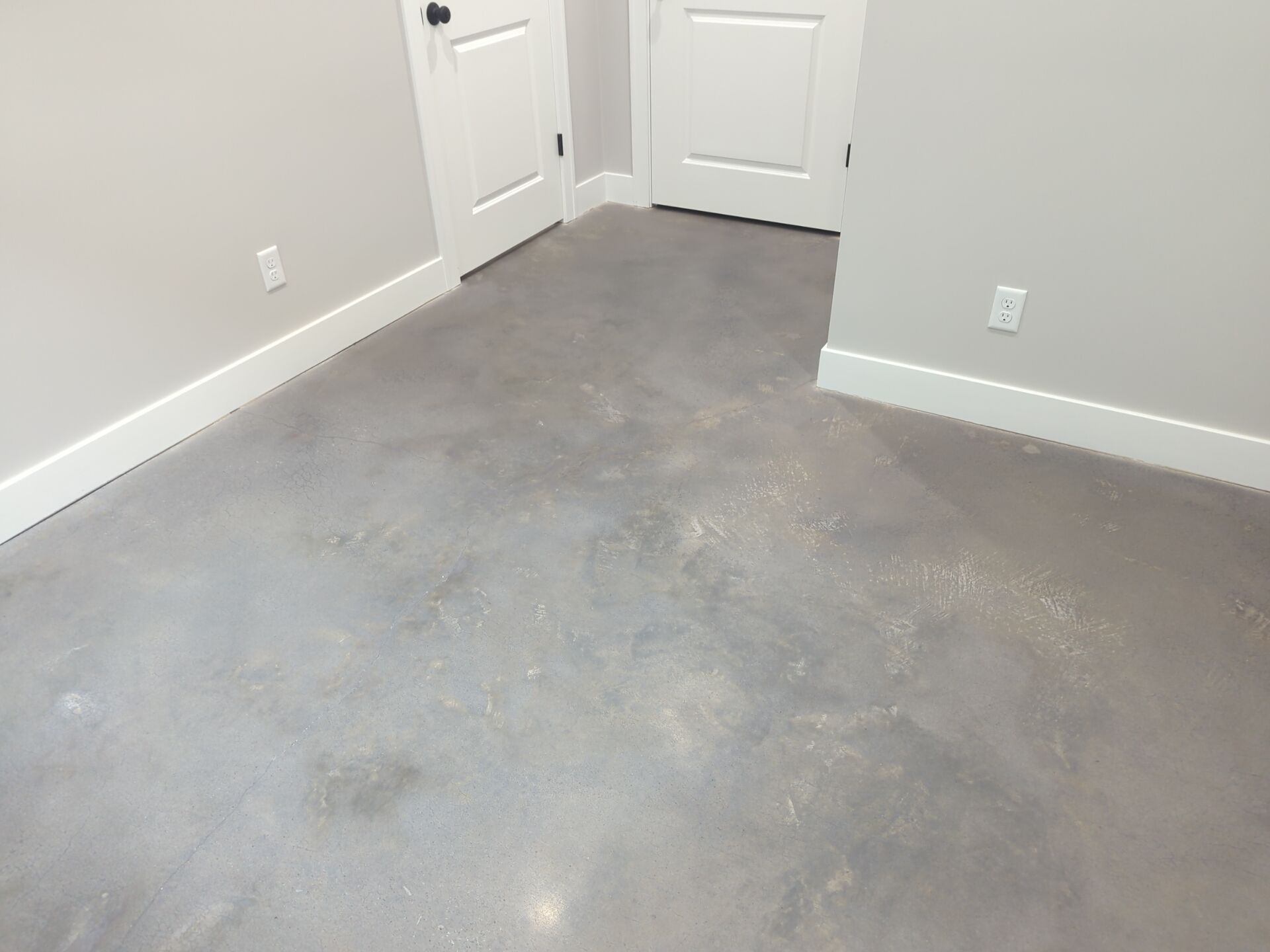 Lee's Summit -- Polished Concrete with Grey Dye by Big Red Decorative Concrete, LLC