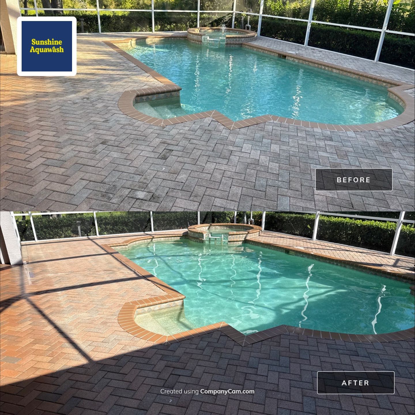 House Wash, Pool Deck & Screen Enclosure Cleaning | University Park, Sarasota FL by Sunshine AquaWash