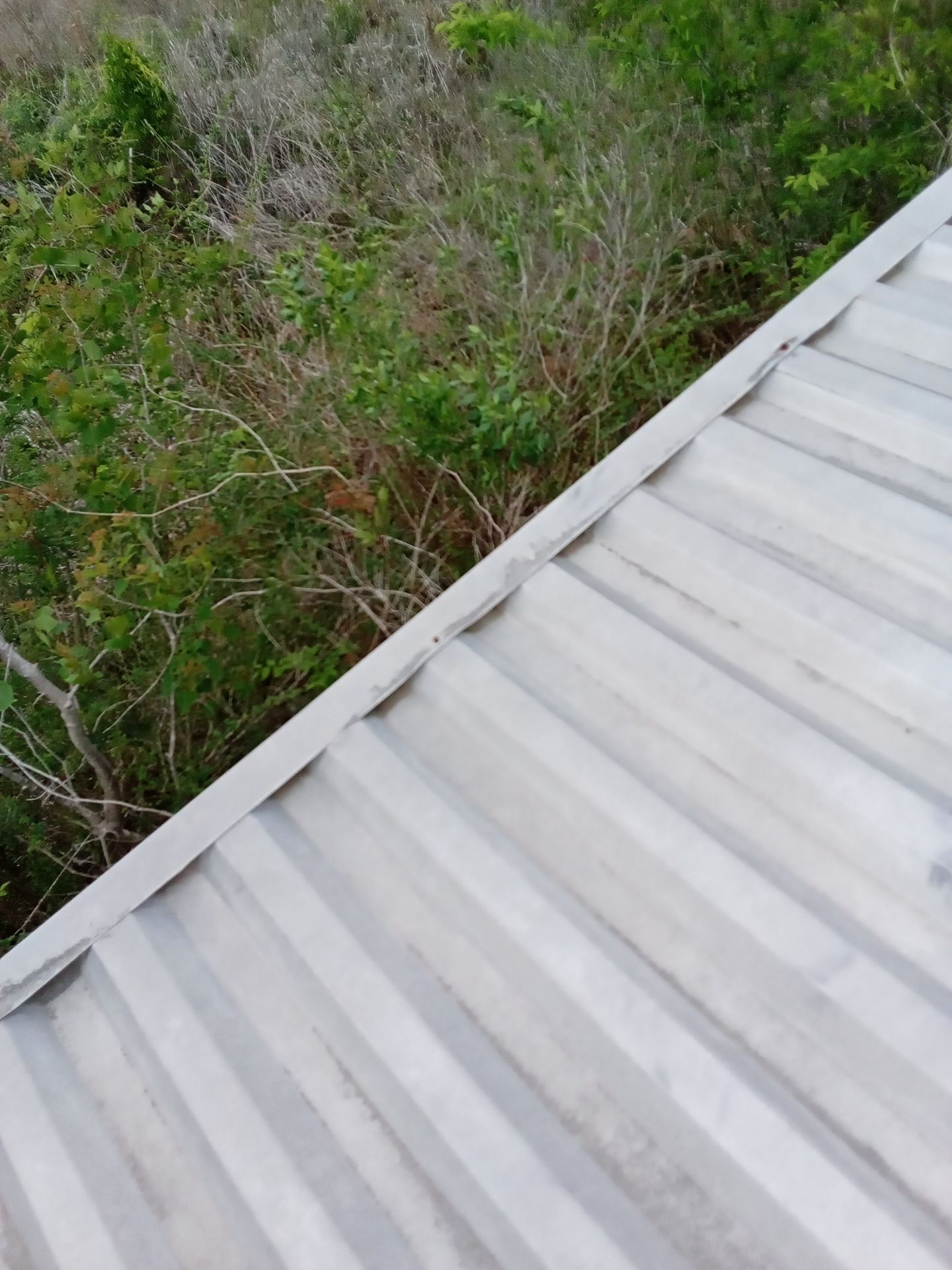 HOA gutter cleaning after photo.