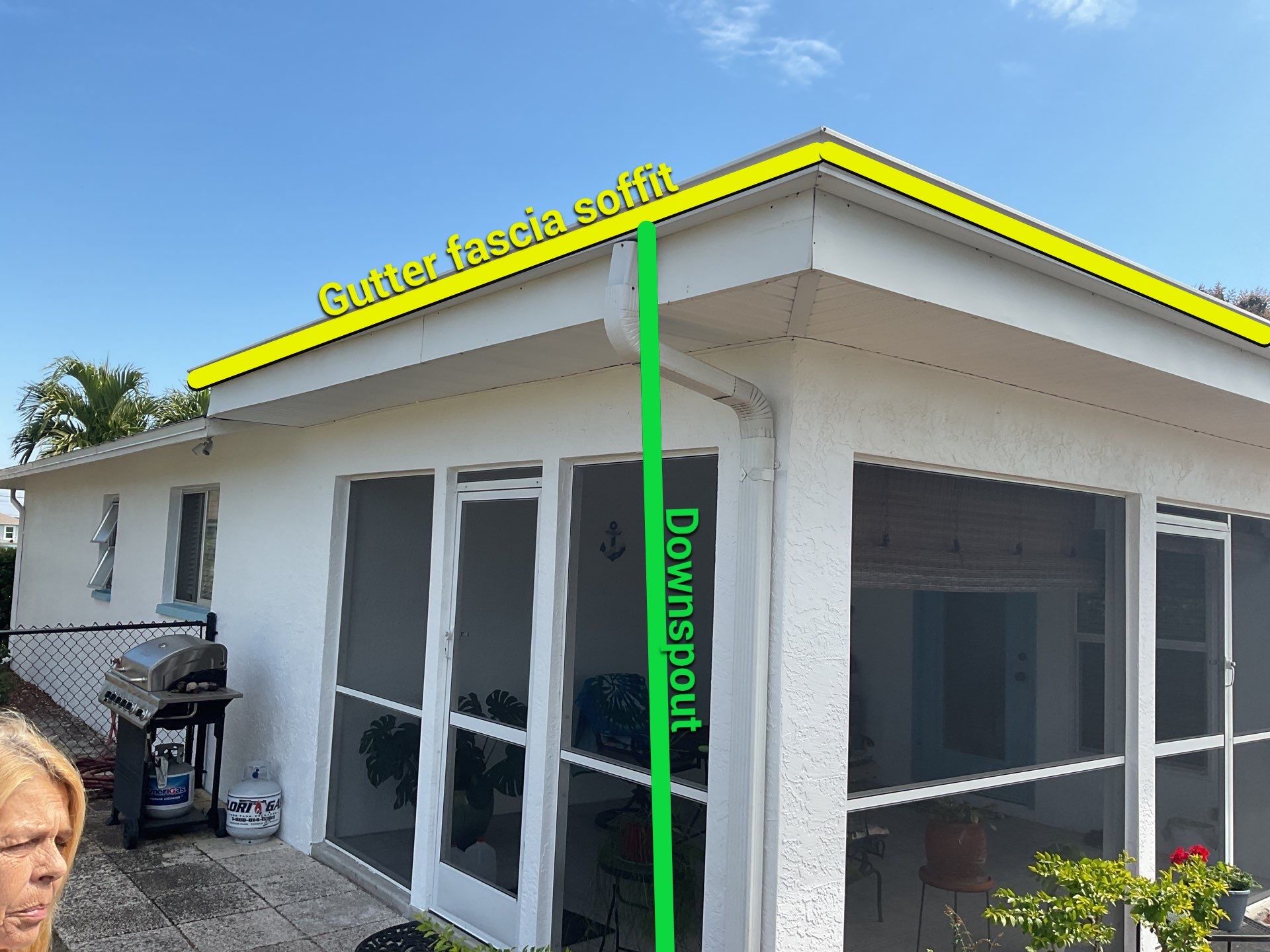 Soffit and Fascia Installation in Cape Coral FL by Gutter Professors