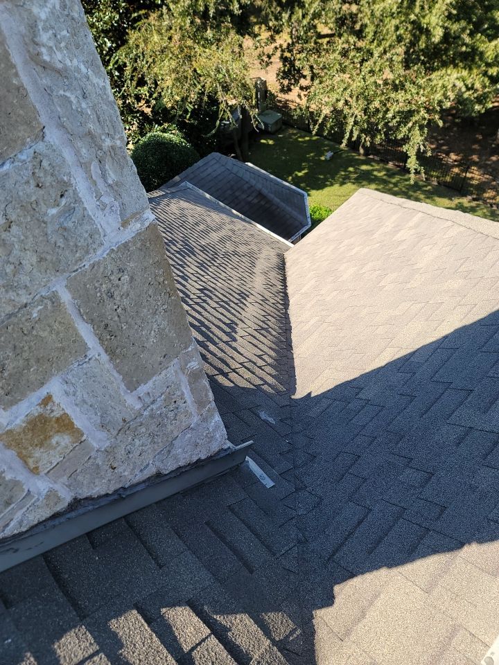 Insurance Claim Roof and Gutters using Owens Corning - Duration- Estate Gray -New Gutters - Exterior paint by Tex-Line Roofing