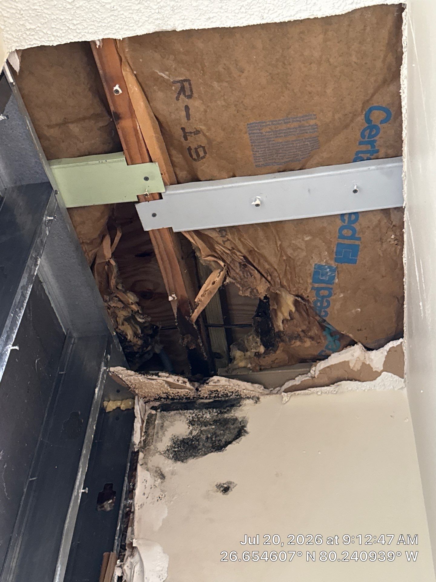 Professional Mold Remediation and Interior Water Damage Restoration in Wellington by SuperClean
