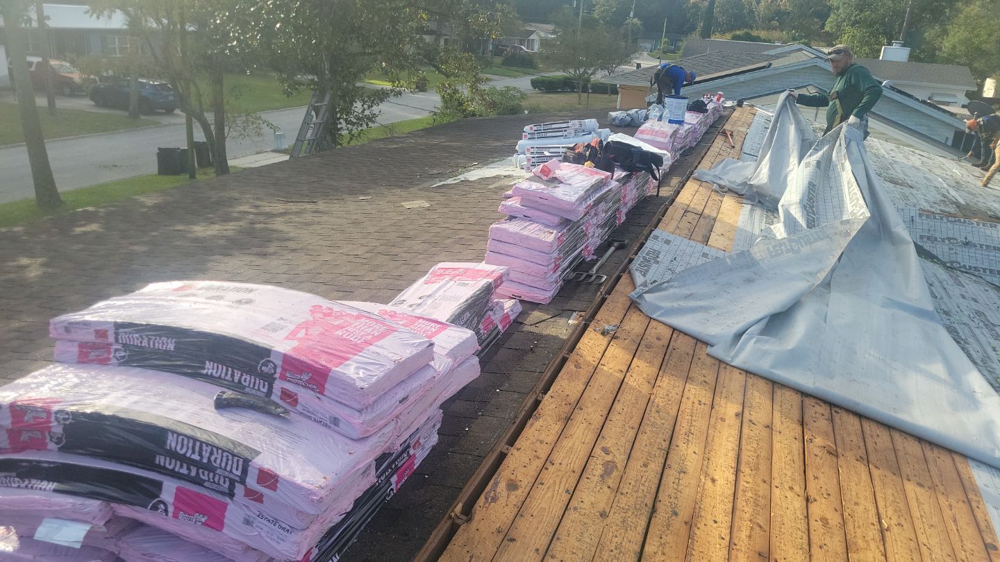 Residential Roofing Installation using Owens Corning TruDefinition Duration Shingles by Galaxy Builders, Inc.