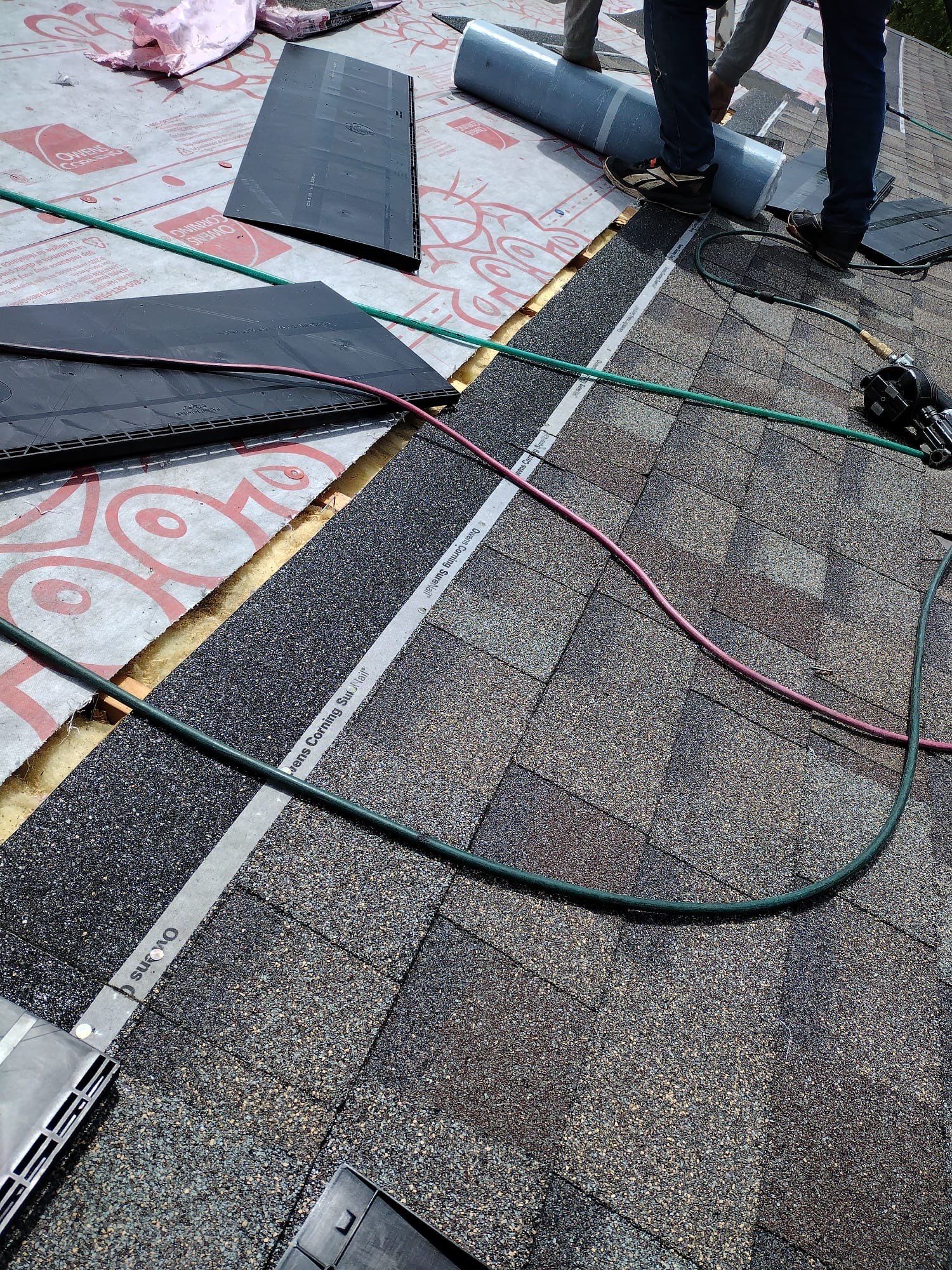 Residential Roofing Installation using Owens Corning Duration - Color: Driftwood by HT Roofing & Construction, INC