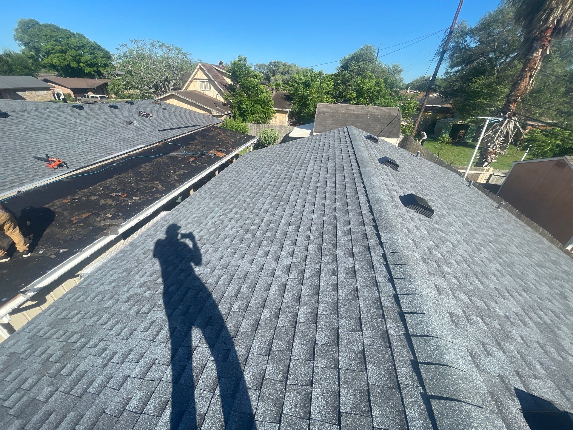 Residential Roofing Installation using GAF HDZ Pewter Grey by Lighthouse Roofing