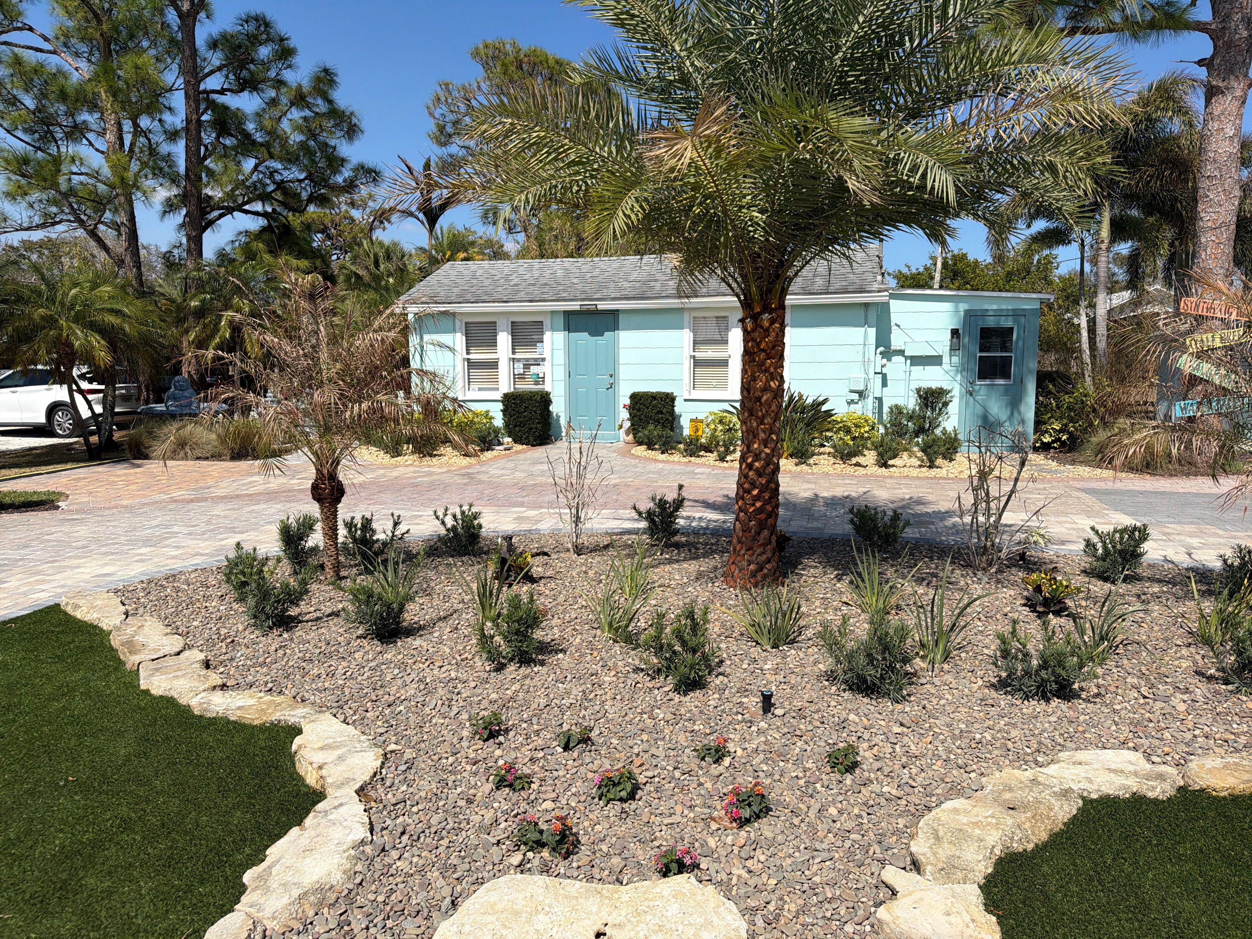 Alpha Zeta Office Front Landscape & Paver Renovation by Alpha Zeta Enterprises Inc