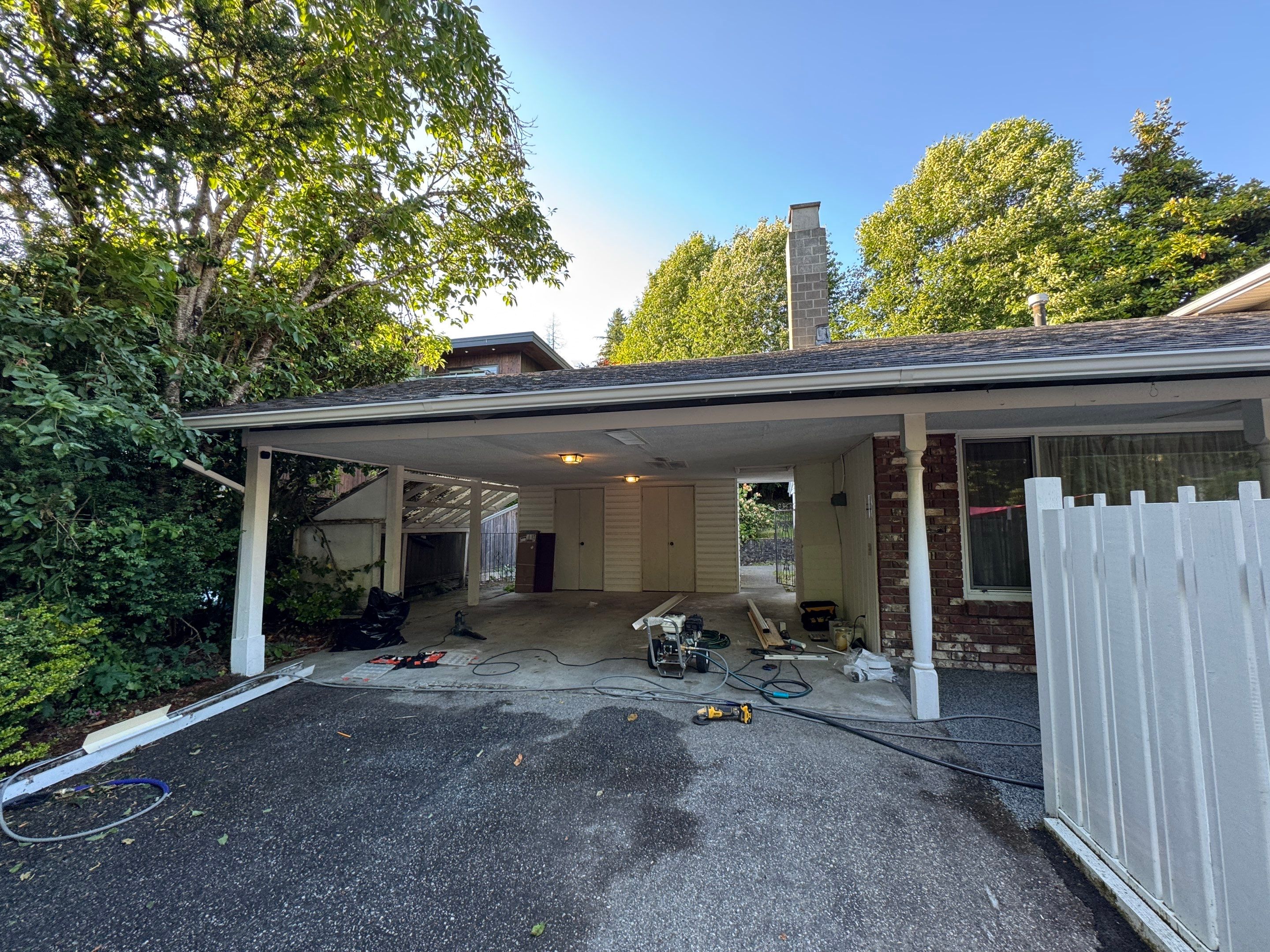 Repair Damaged Gutter & Power Wash House Siding by YVR Construction Group
