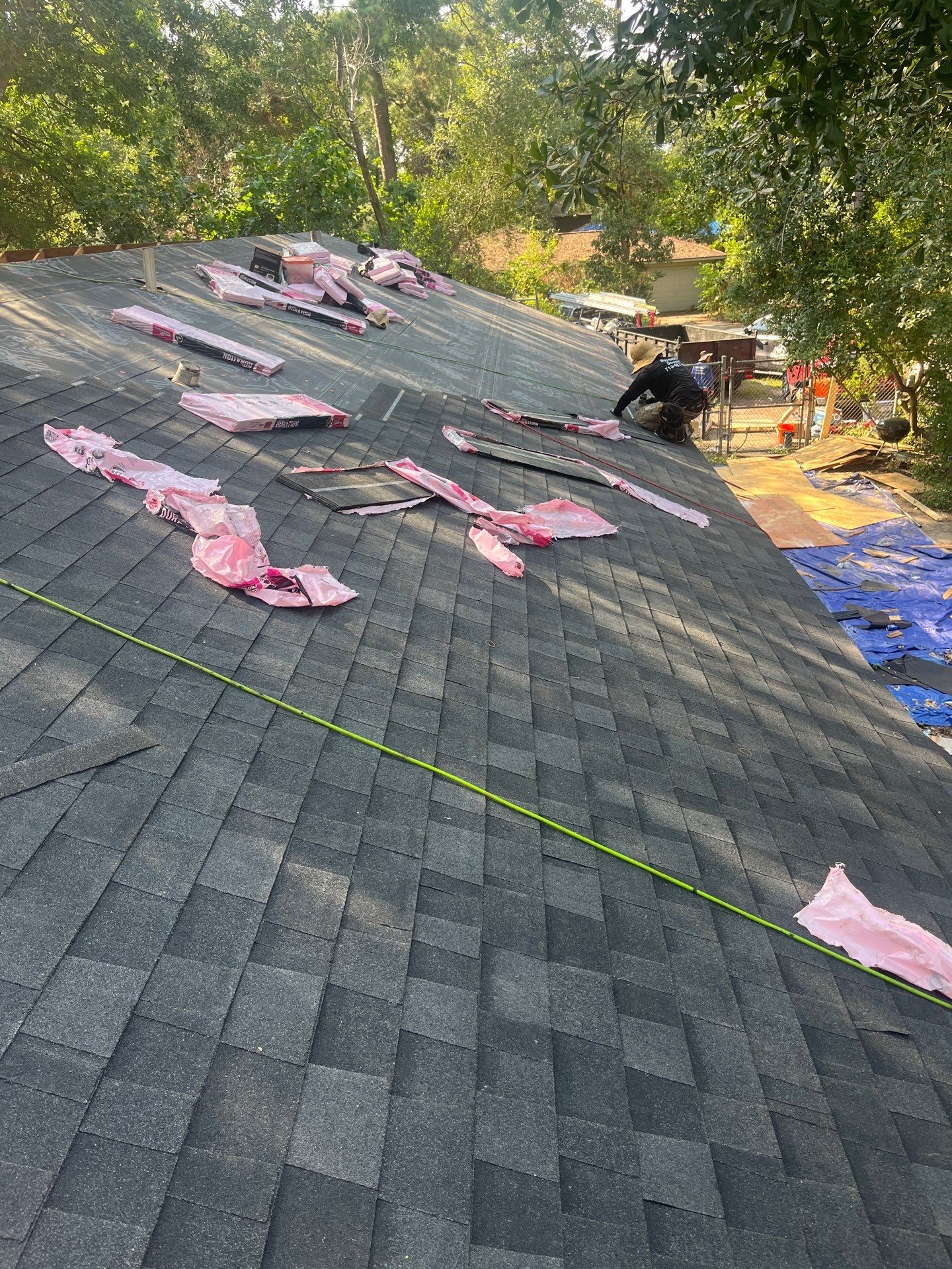 Residential Roofing Installation using Owen's Corning Duration (Lifetime) Shingles by Roof Repair Company