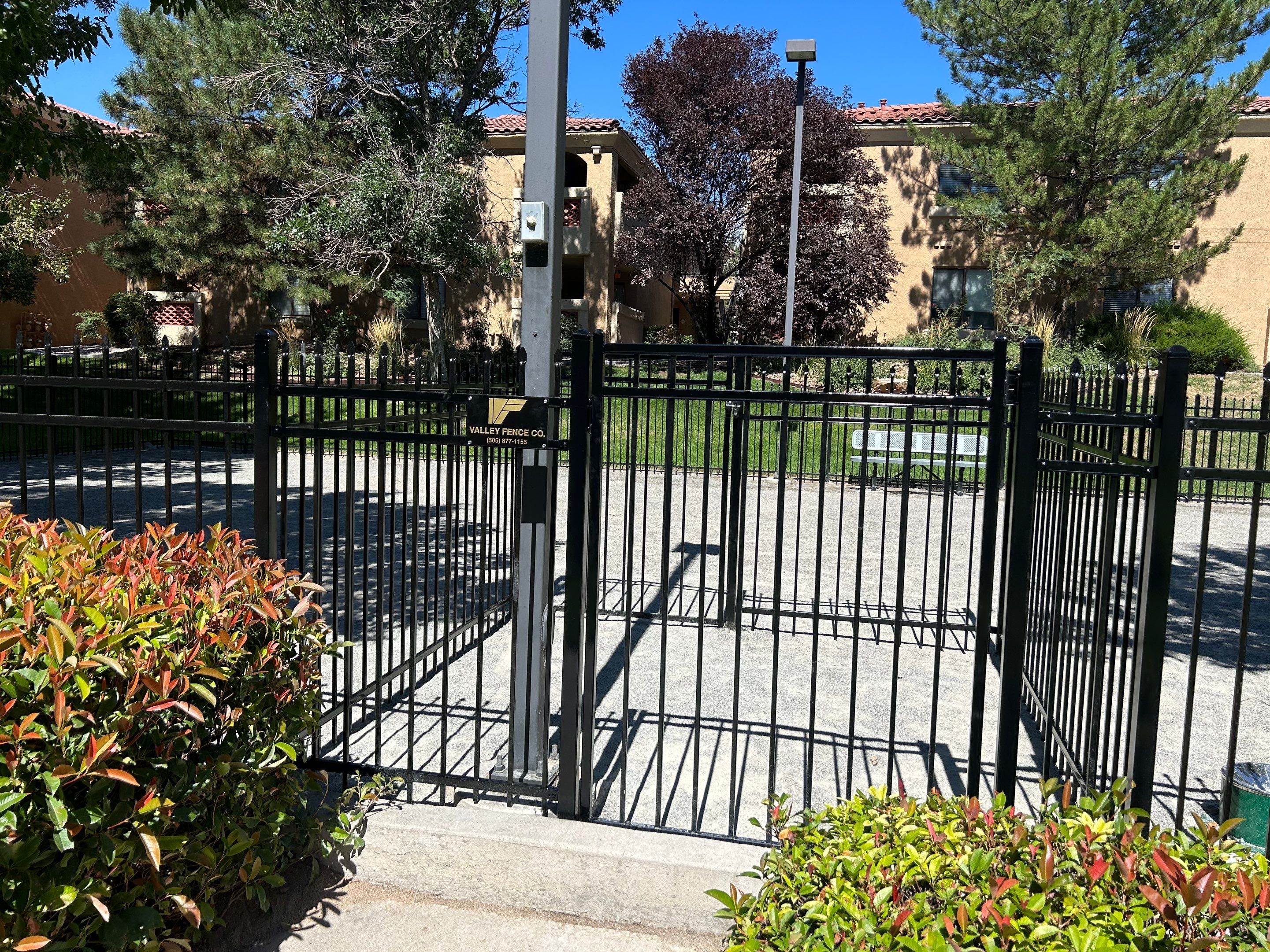 Light Commercial using Ameristar wrought iron by Valley Fence Company