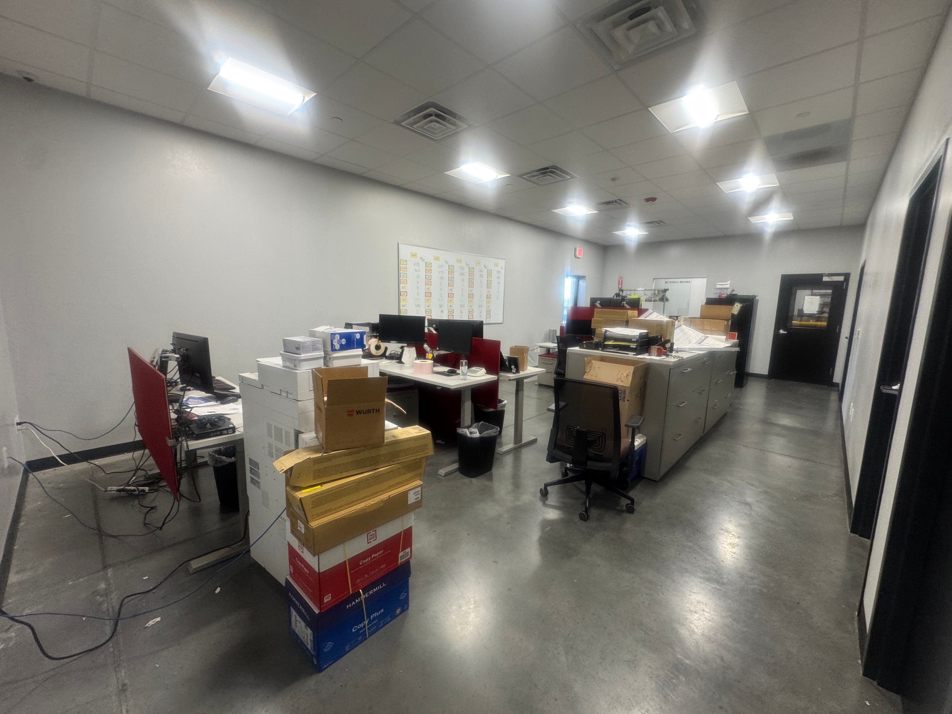 Commercial Interior Repaint Office & Warehouse by Midwest Paint LLC