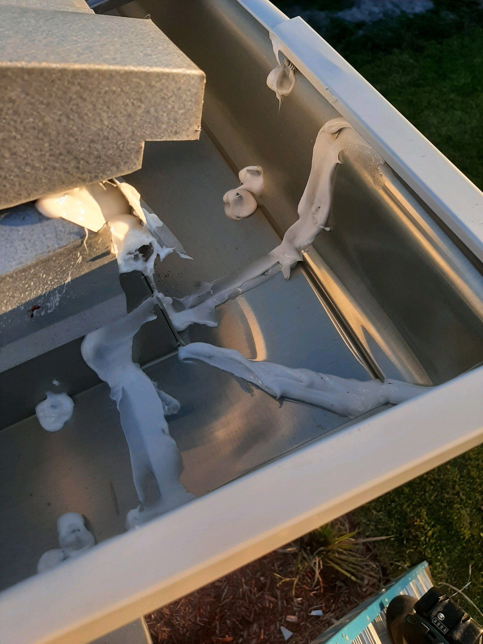White K-Style Gutter Installation by Gutter Professors