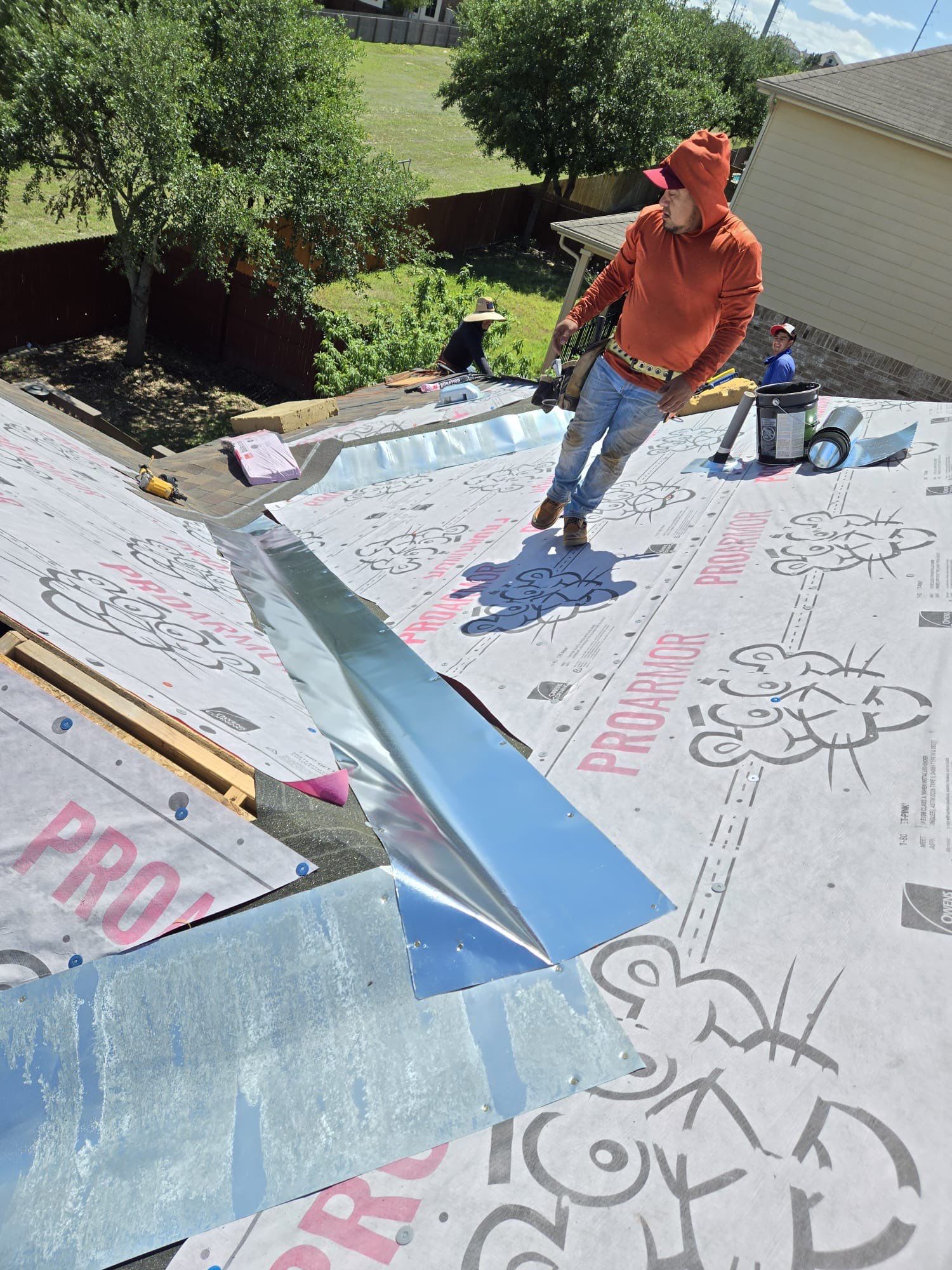 Teak Roof Replacement & Gutter Installation | San Antonio, TX by Ayan Roofing