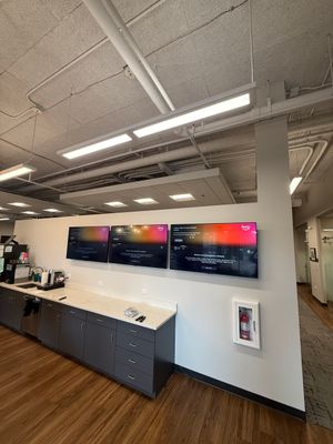 Commercial TV Install