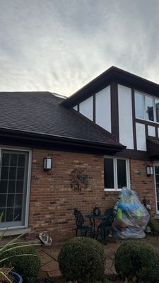 Step flashing repair on roof to wall